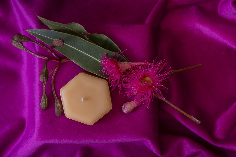 Beeswax Hexagon Tealight - pack of 2