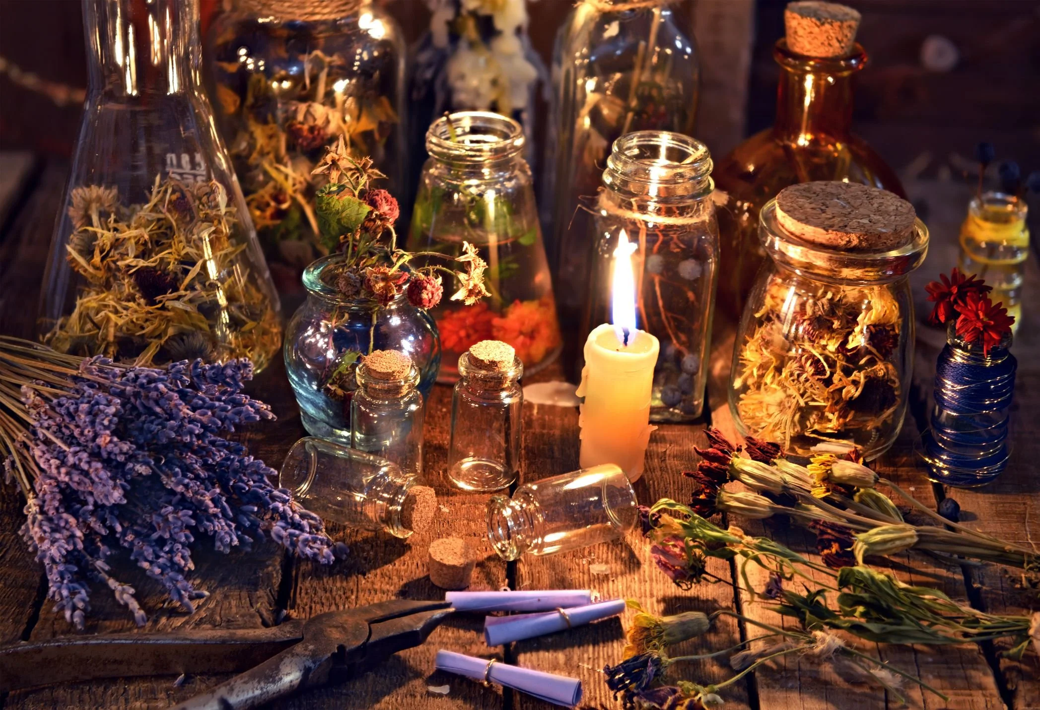 bottles-with-herbs-lavender-flowers-paper-scrolls-and-magic-objects-888508722-dfcd174d6d474b9da7abf1e3f784327a.jpg