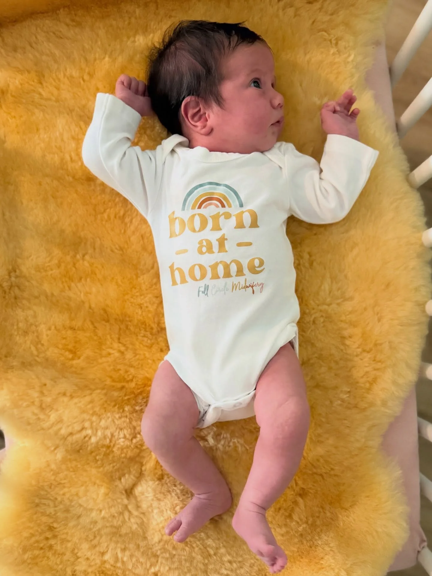 Birth your babies where you make them 🫣🤭
Big sister asked &ldquo;can I have a shirt like this?&rdquo; 
The sweet little hands reaching through the bars of the bassinet. Too sweet.