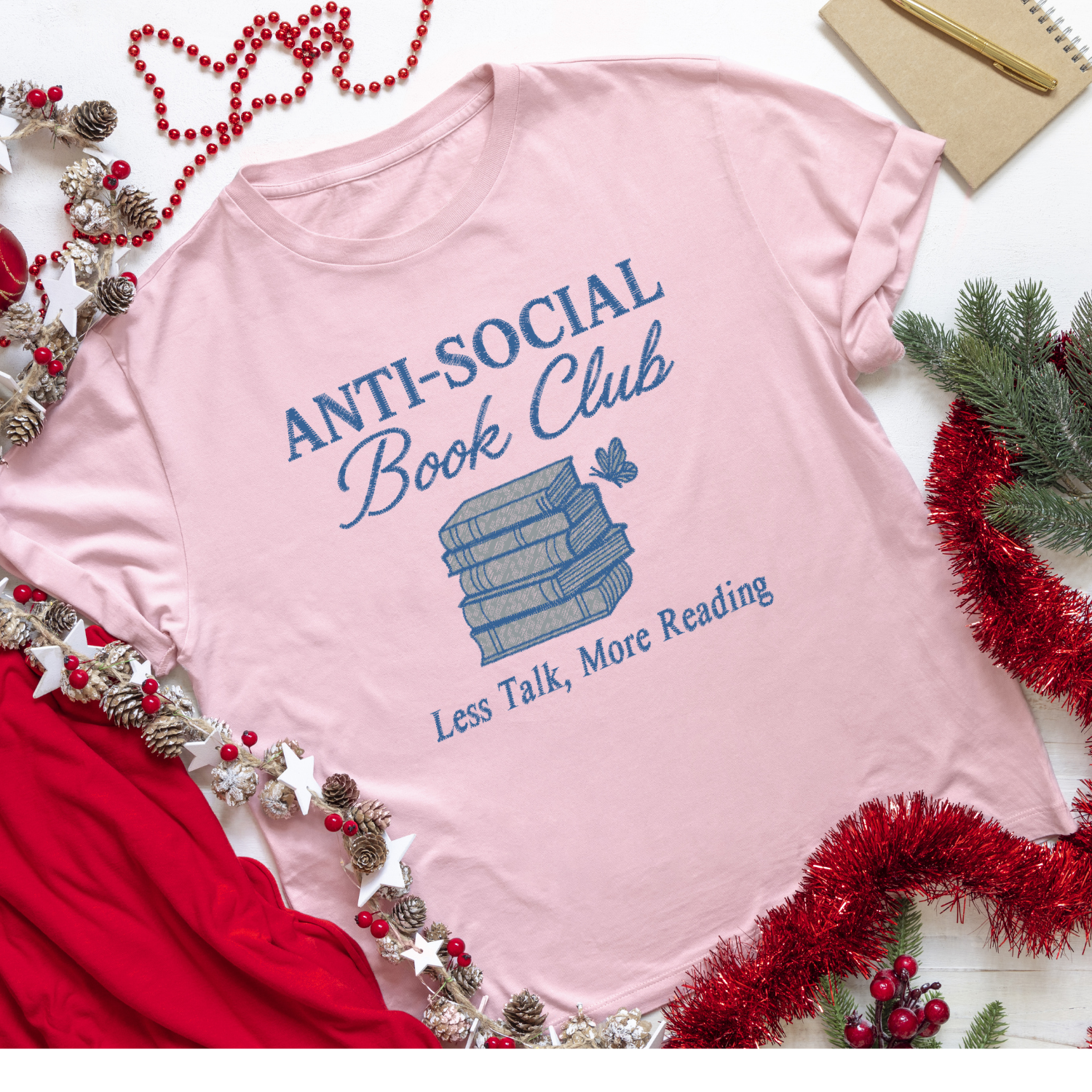 Anti-Social Book Club -Embroidered