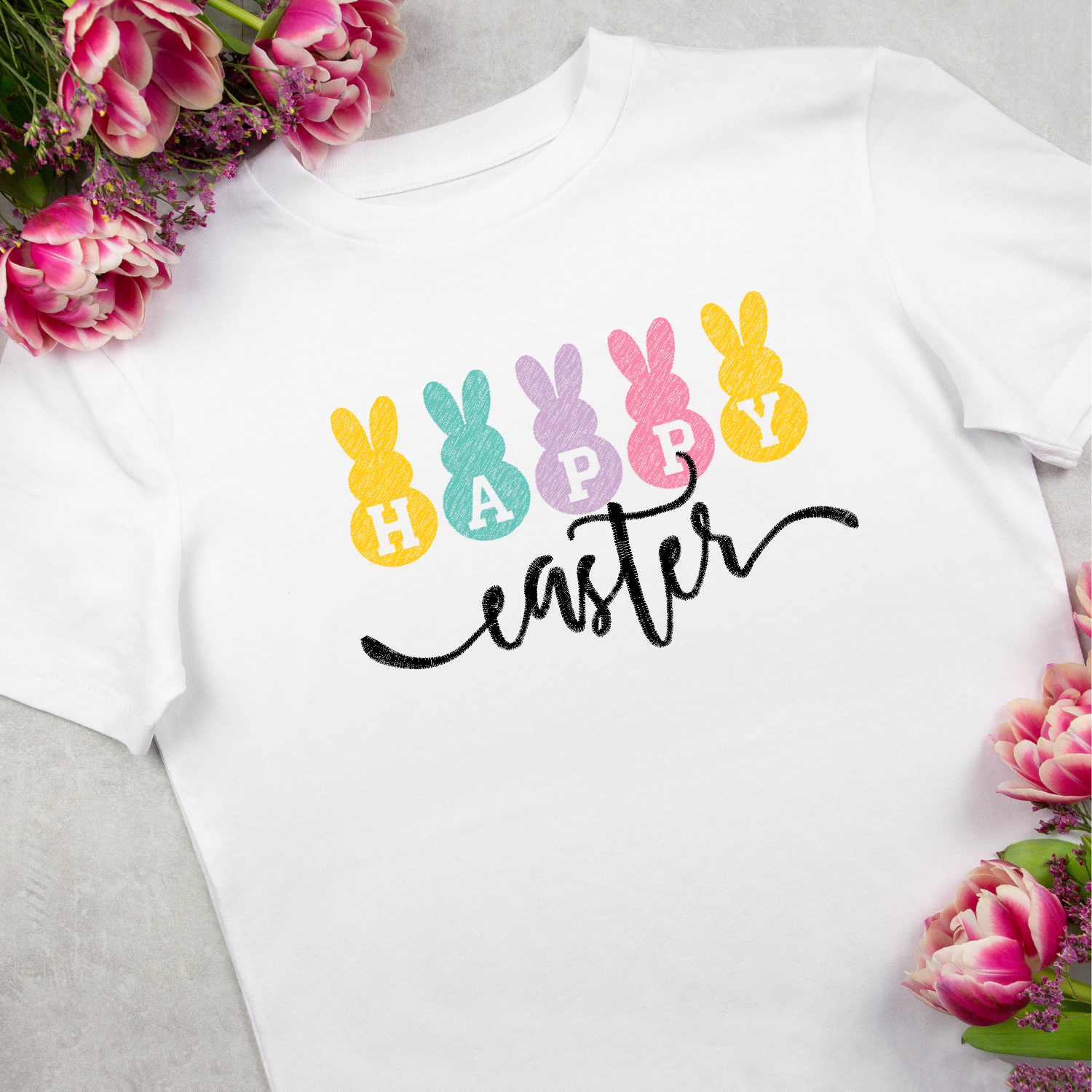 Happy Easter Peeps-Embroidered