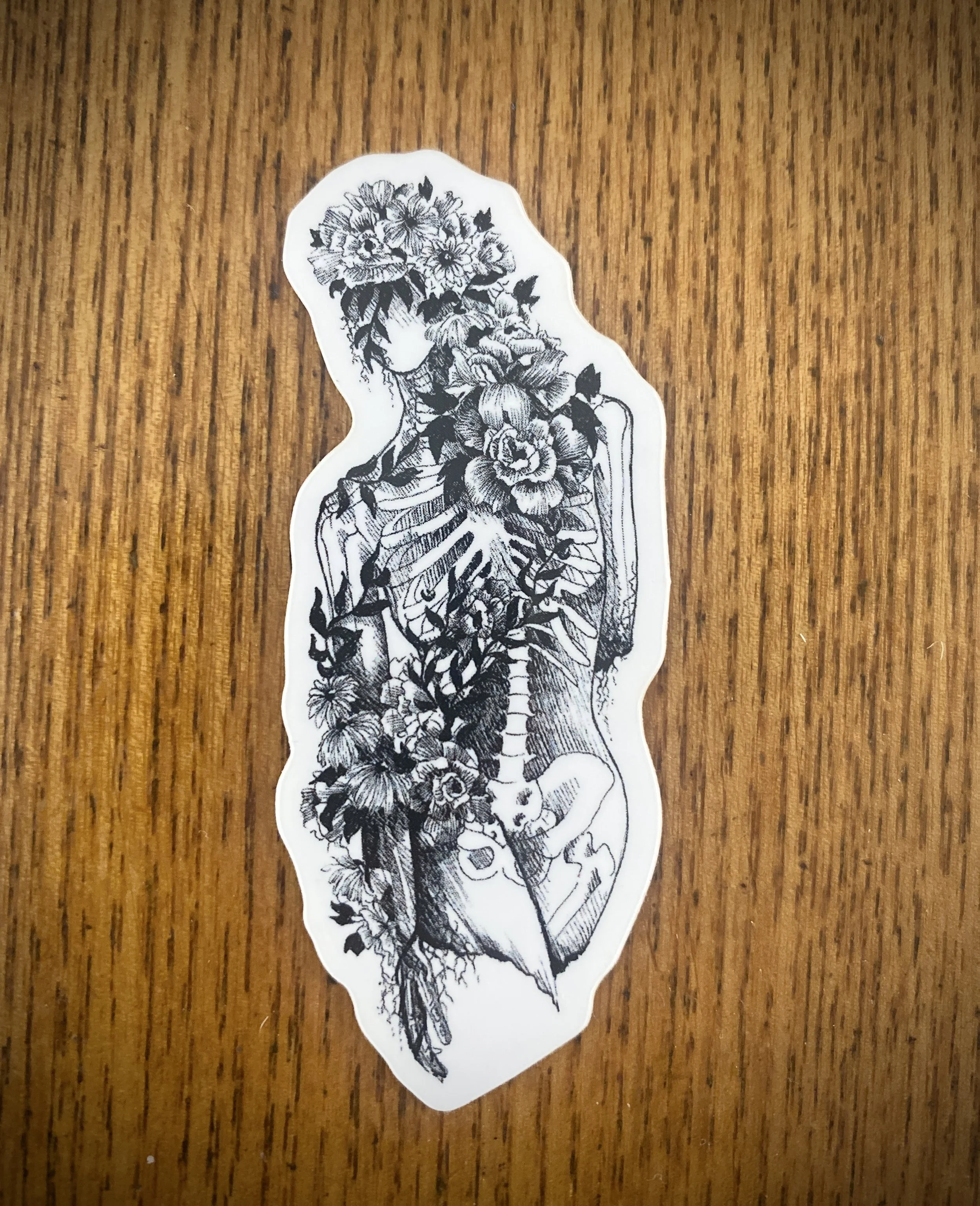Vinyl Wild Rose Figure Sticker