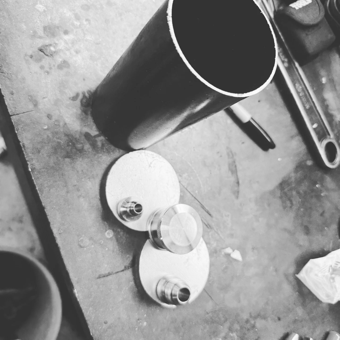 Here's a fun little project for a Subie the shop is building. Custom power steering reservoir!! Next off to power coat!!