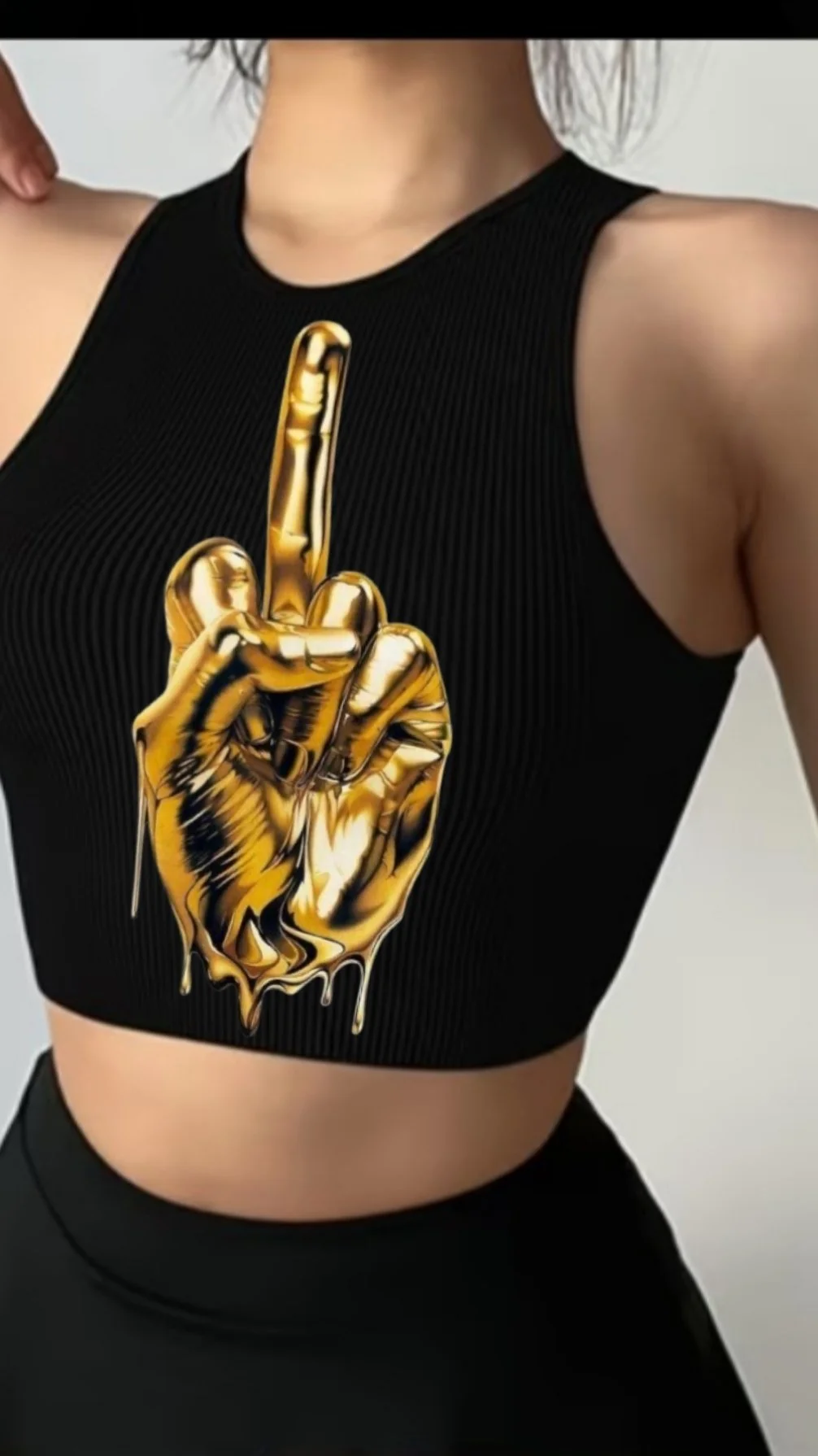 Crop Top "Golden Finger"