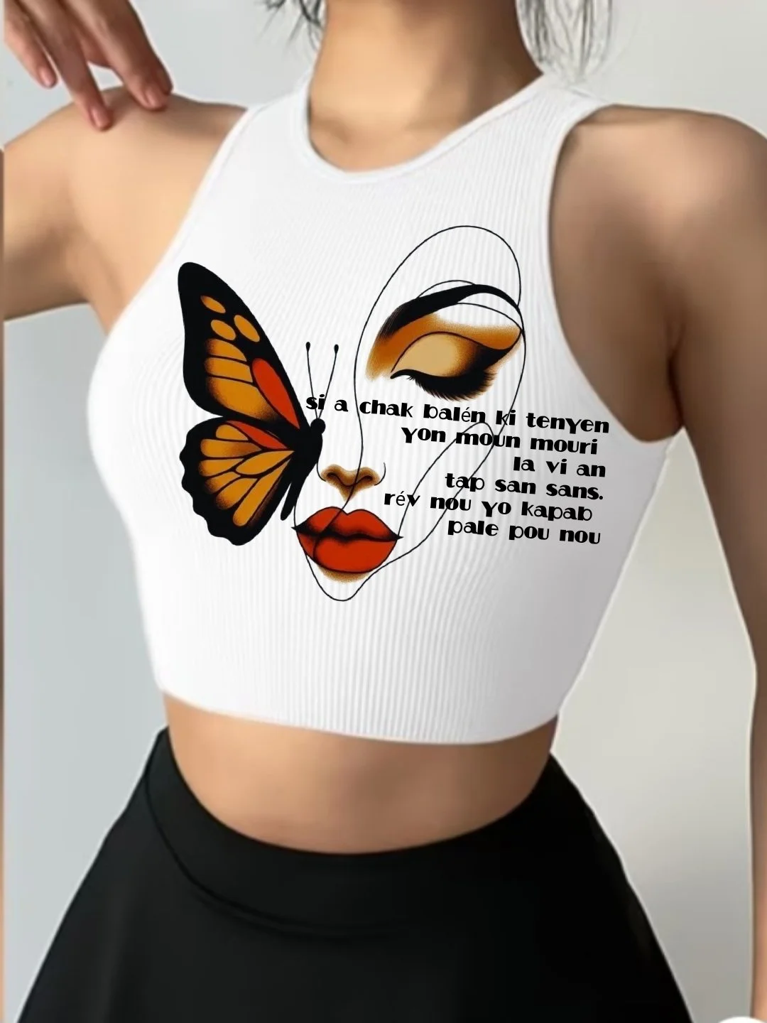 Crop Top "Métamorphose"