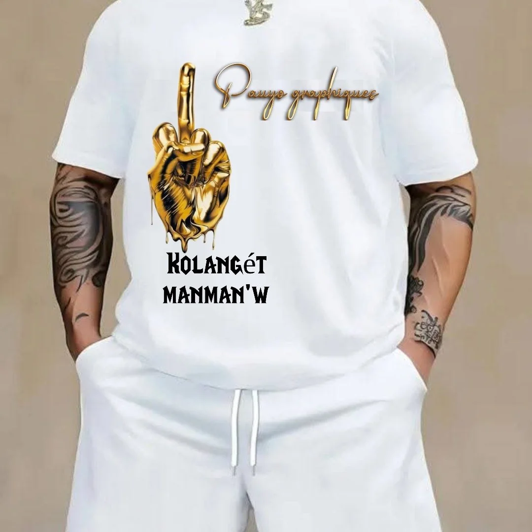 T-shirt Provocateur "Kolangé Manman'w"