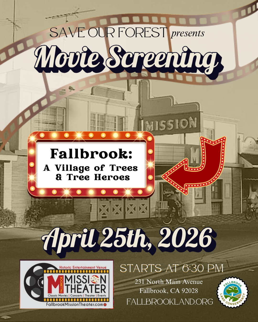 MOVIE SCREENING: Fallbrook – A Village of Trees and Tree Heroes