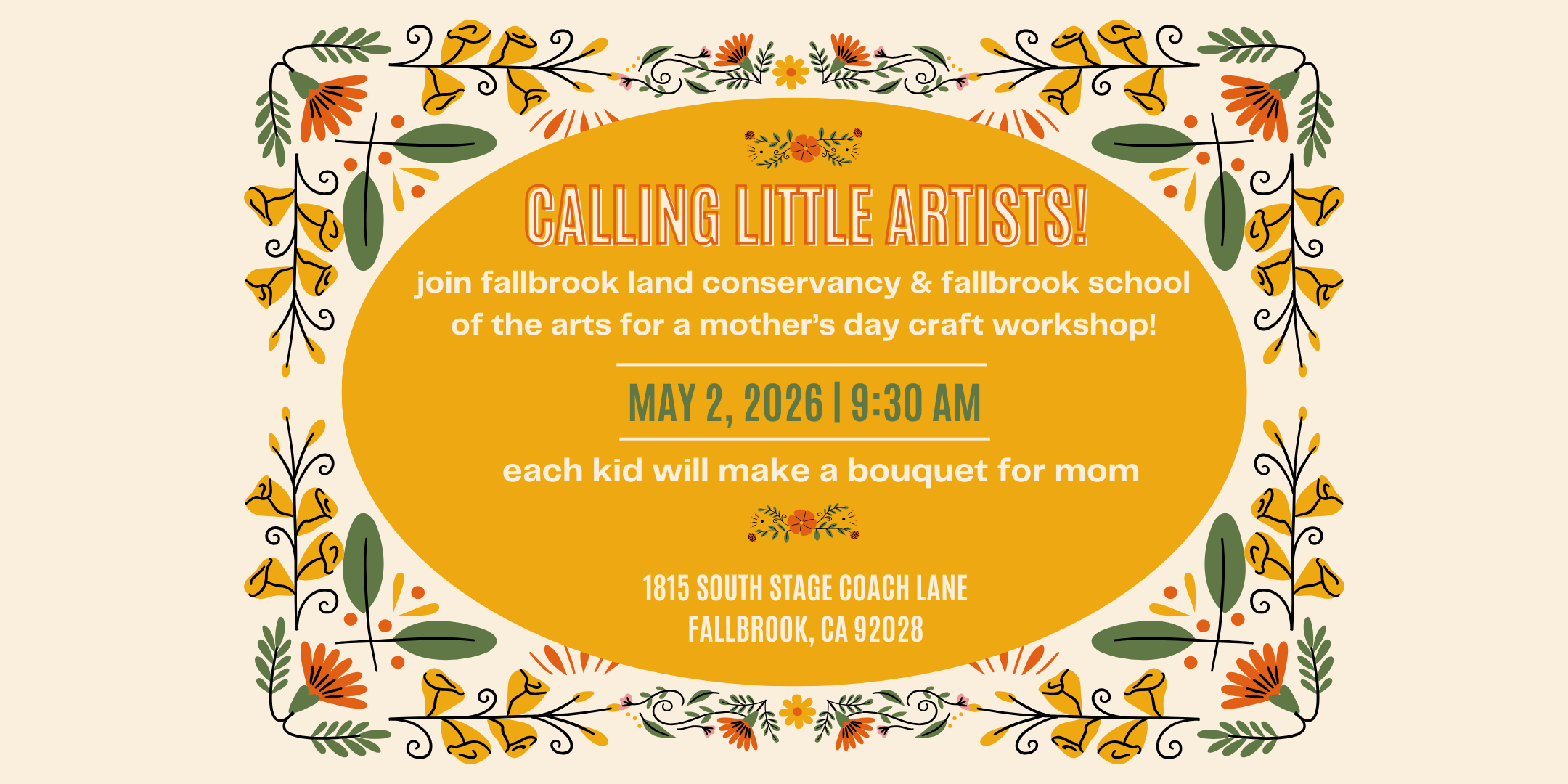 Little Artists Workshop: Mother's Day Edition