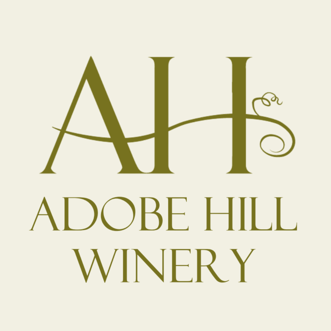 Logo for Adobe Hill Winery with stylized letters AH