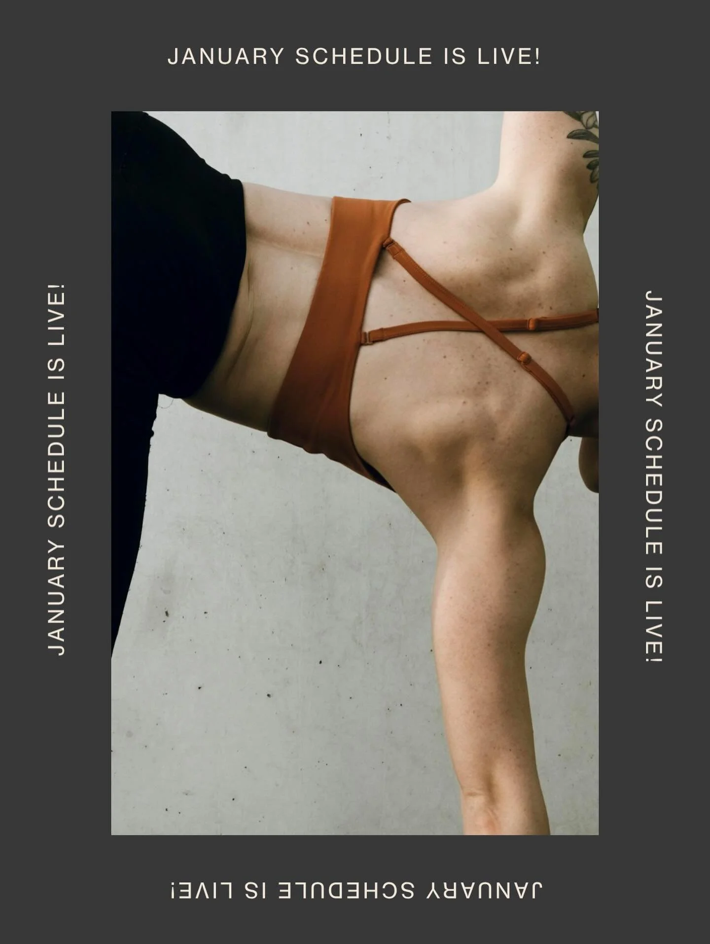 January schedule is live! Set yourself up for a great start to 2026.