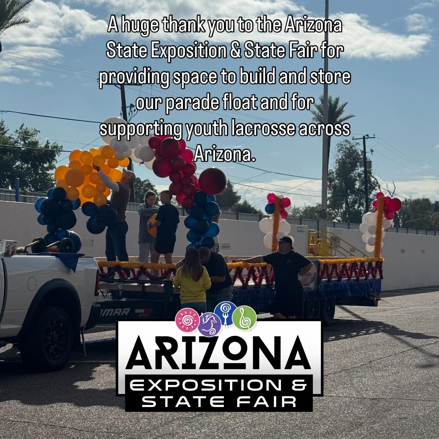 Building memories that last a lifetime 🏆

Youth Lacrosse of Arizona is proud to partner with the Arizona State Exposition &amp; State Fair, helping our players be part of a community tradition that creates lifelong memories.

A huge thank you to the