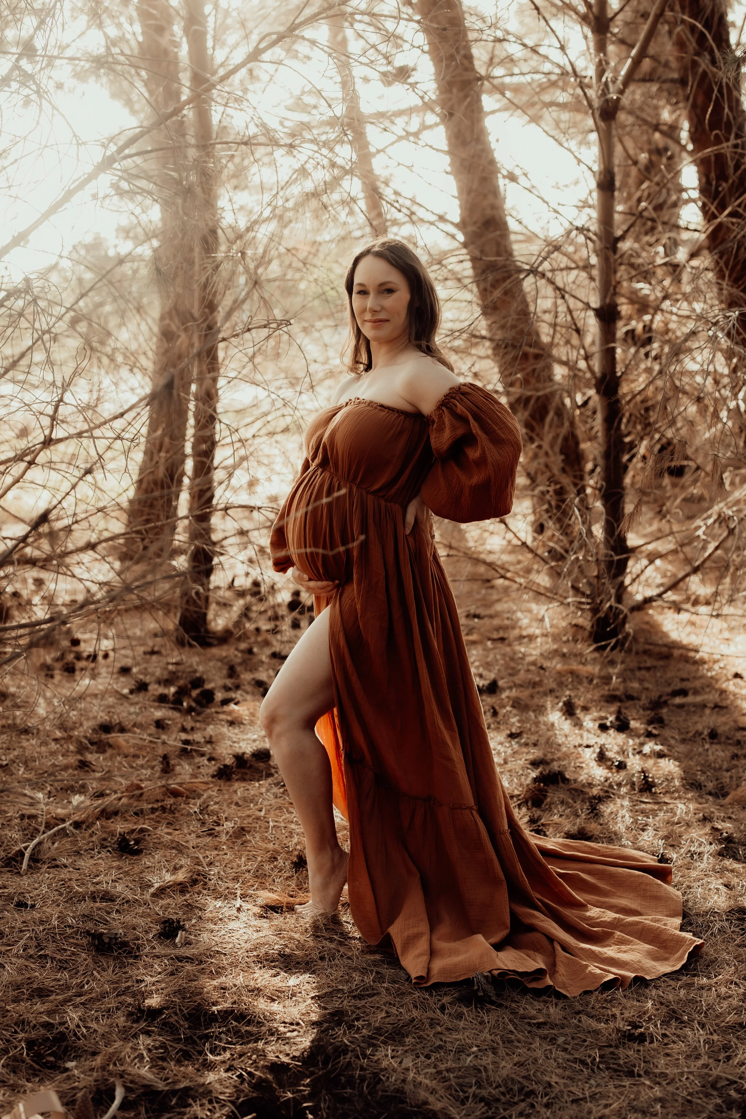 BURNT ORANGE GOWN