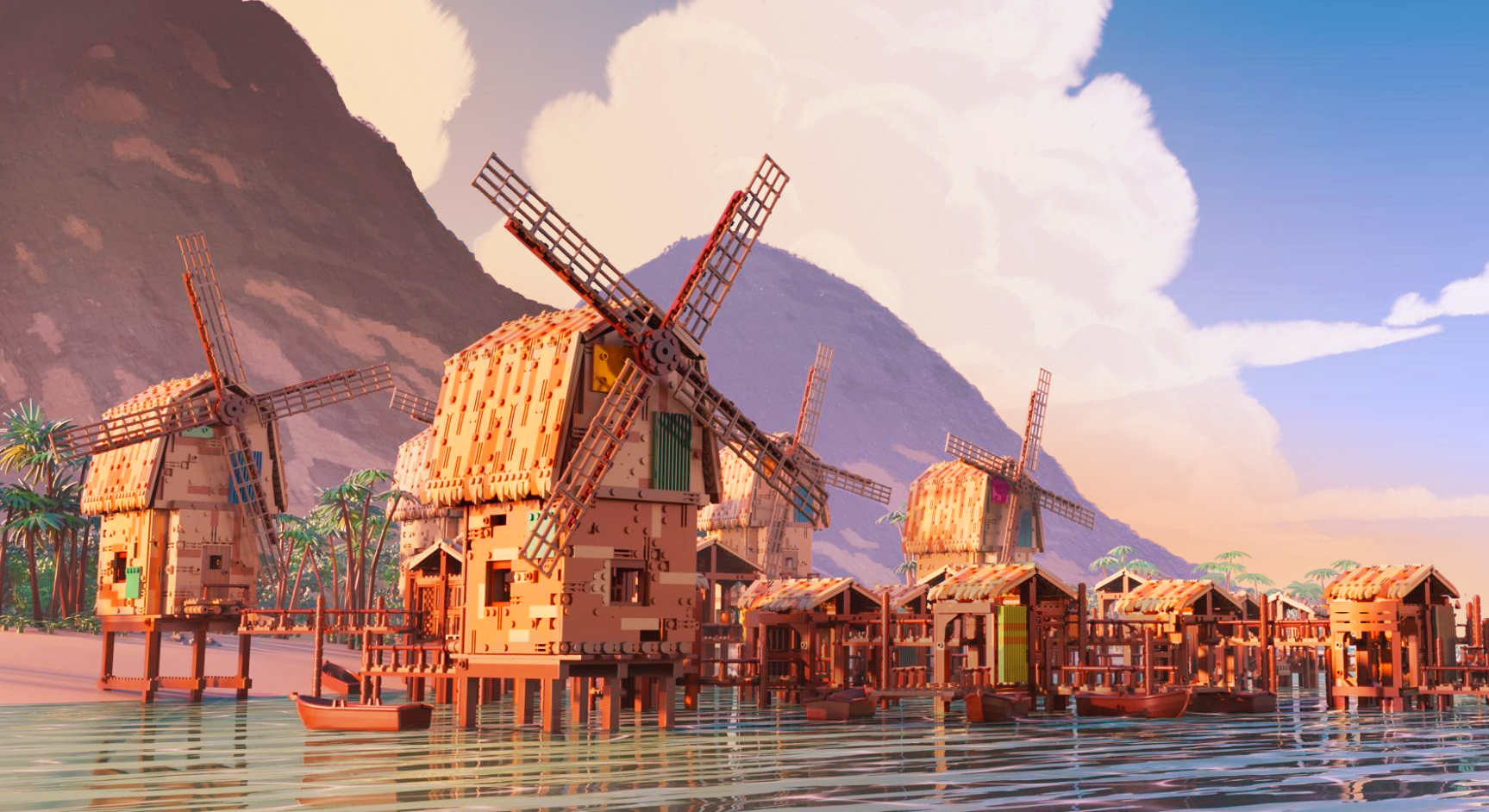 Location Design - LEGO One Piece, Atomic Cartoons (Art Director, Kevin Chai)