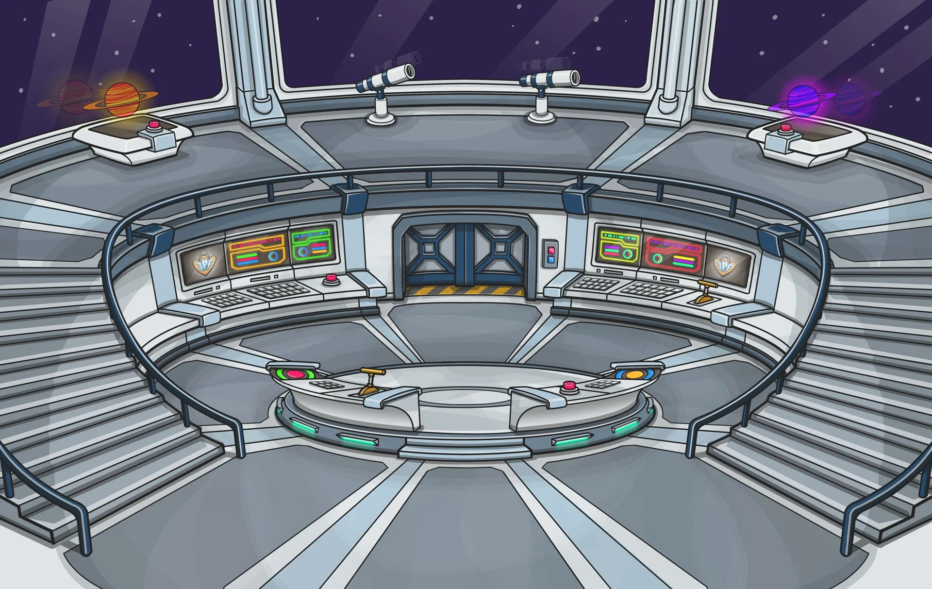 BG Layout + Colour - Club Penguin - Disney Interactive