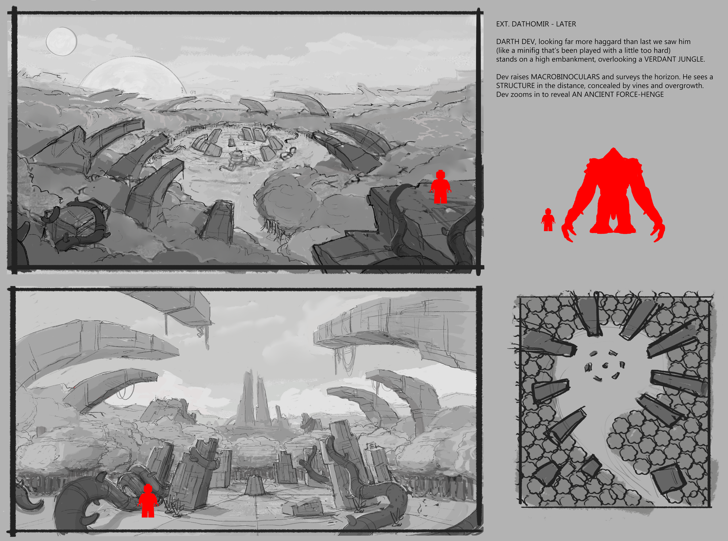 Location Thumbnail Concept- Lego Star Wars : Rebuild the Galaxy, Atomic Cartoons { Art Direction, Martin Kau }