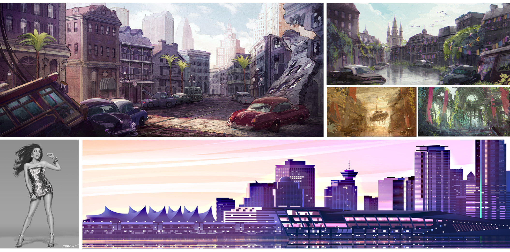 Personal Project- Exploration Sketches - Margaret Qualley, Vancity Design