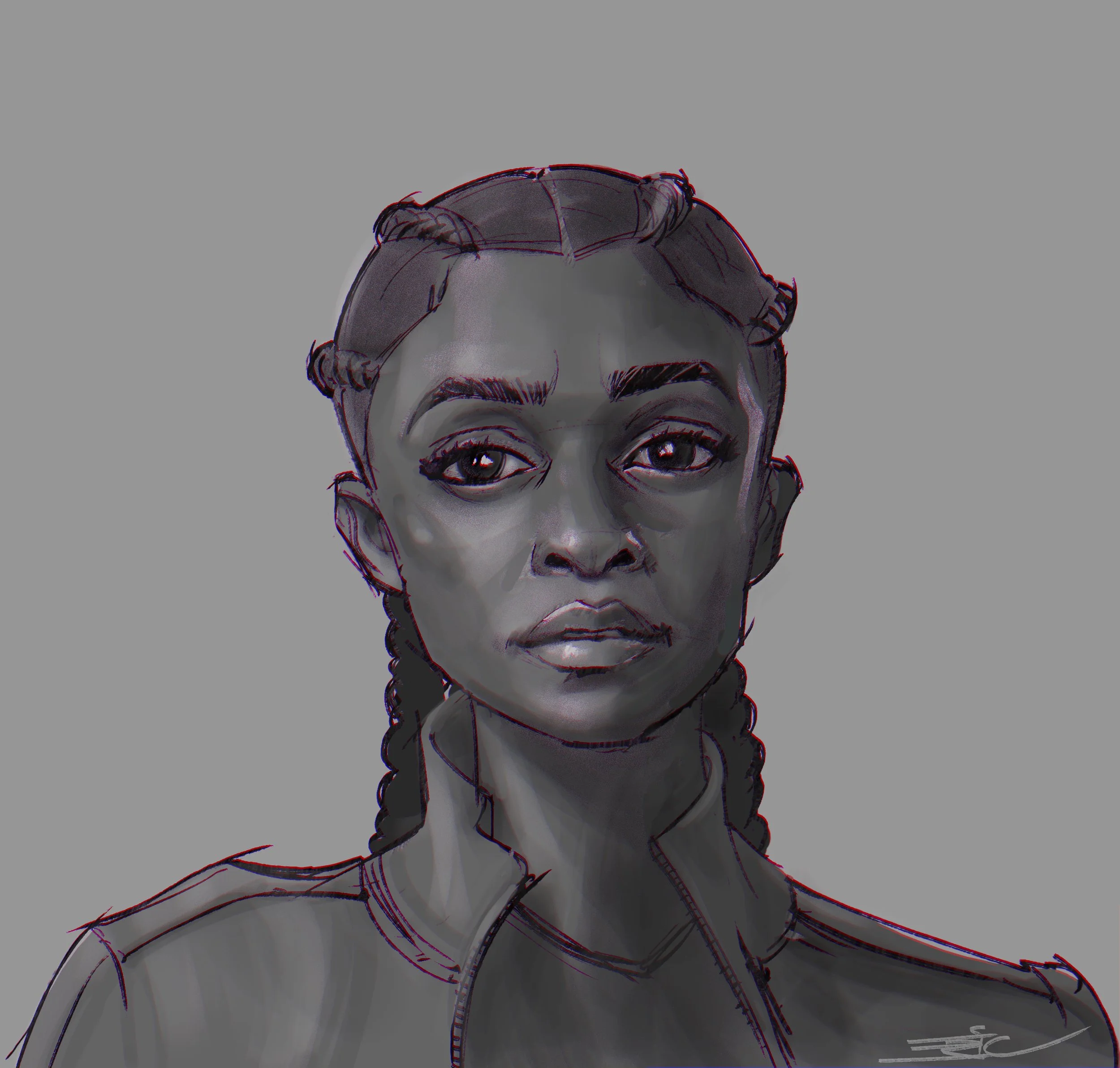 Riri Williams Ironheart Study Sketch