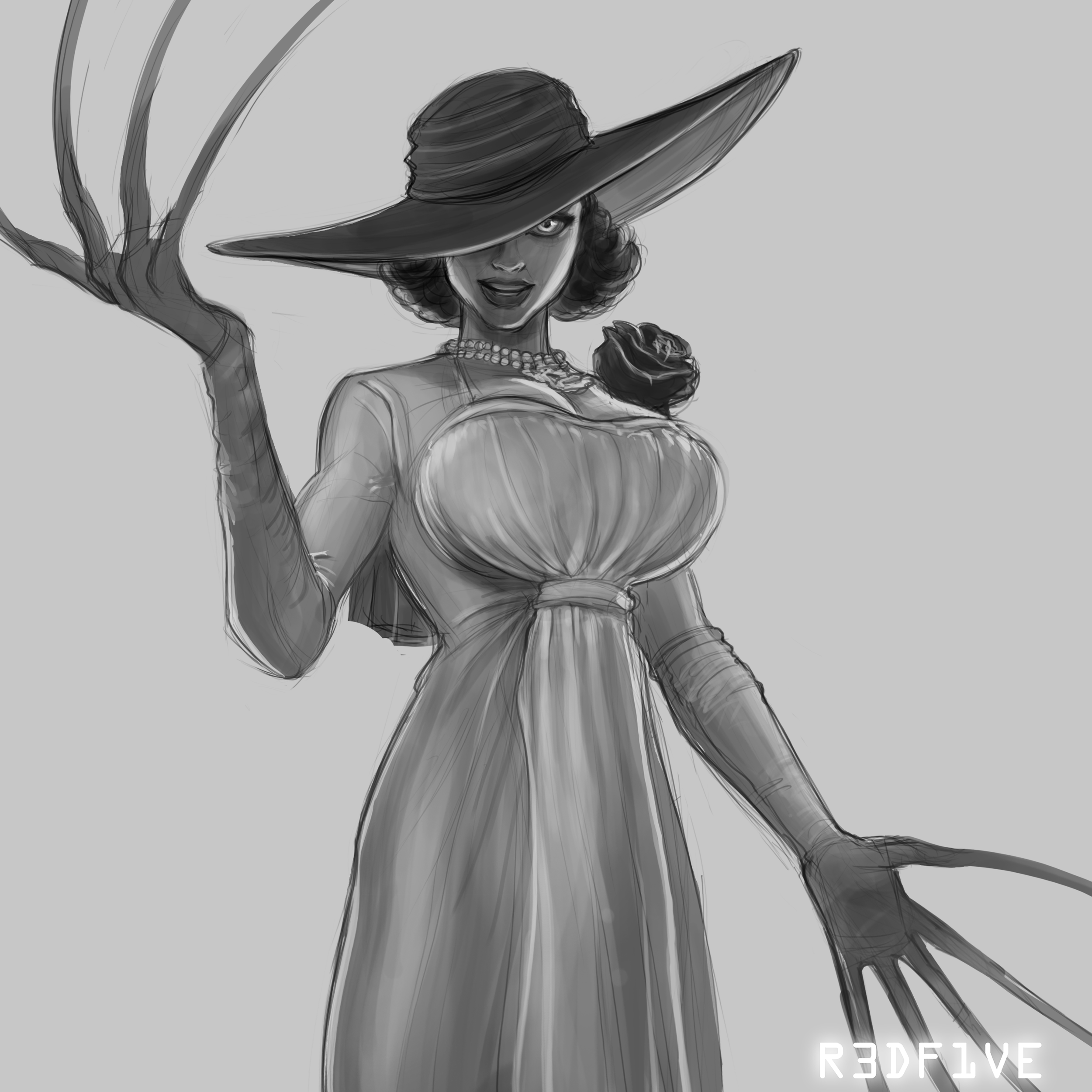 Lady Dimitrescu / Resident Evil Sketch 