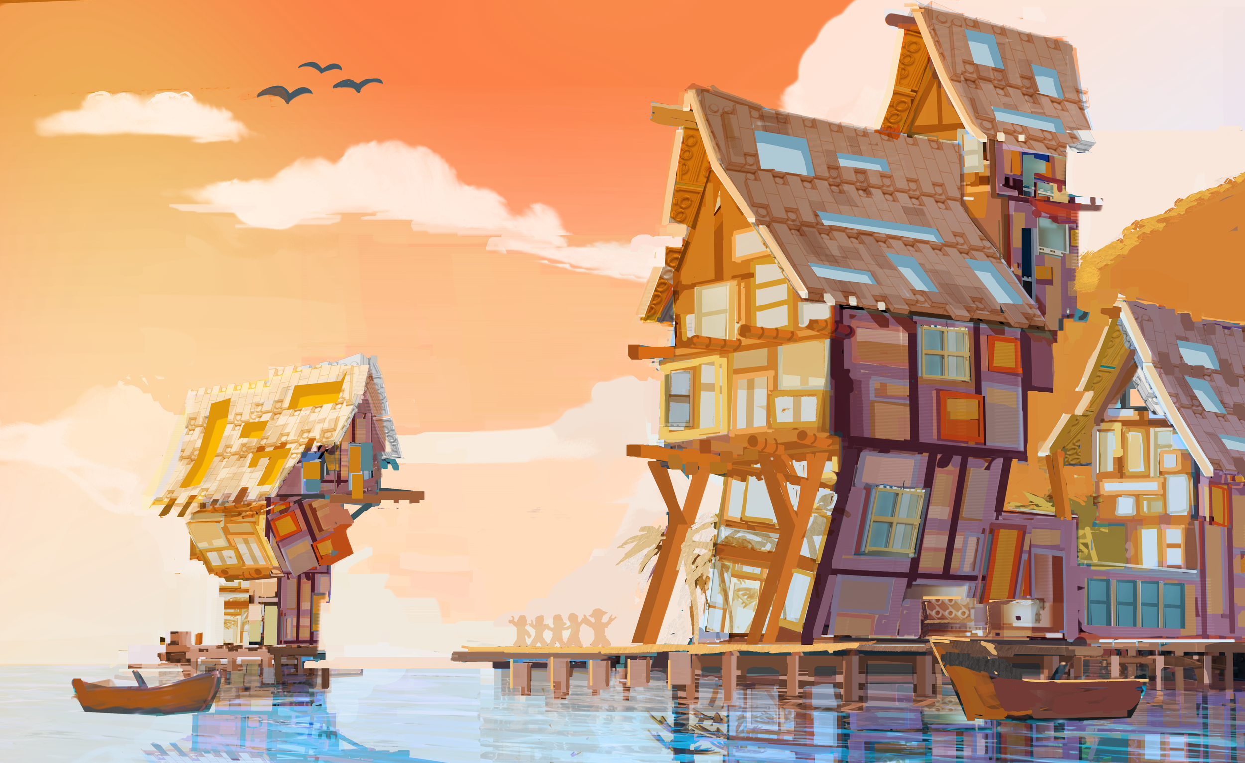 Location Concept - LEGO One Piece, Atomic Cartoons (Art Director, Kevin Chai)