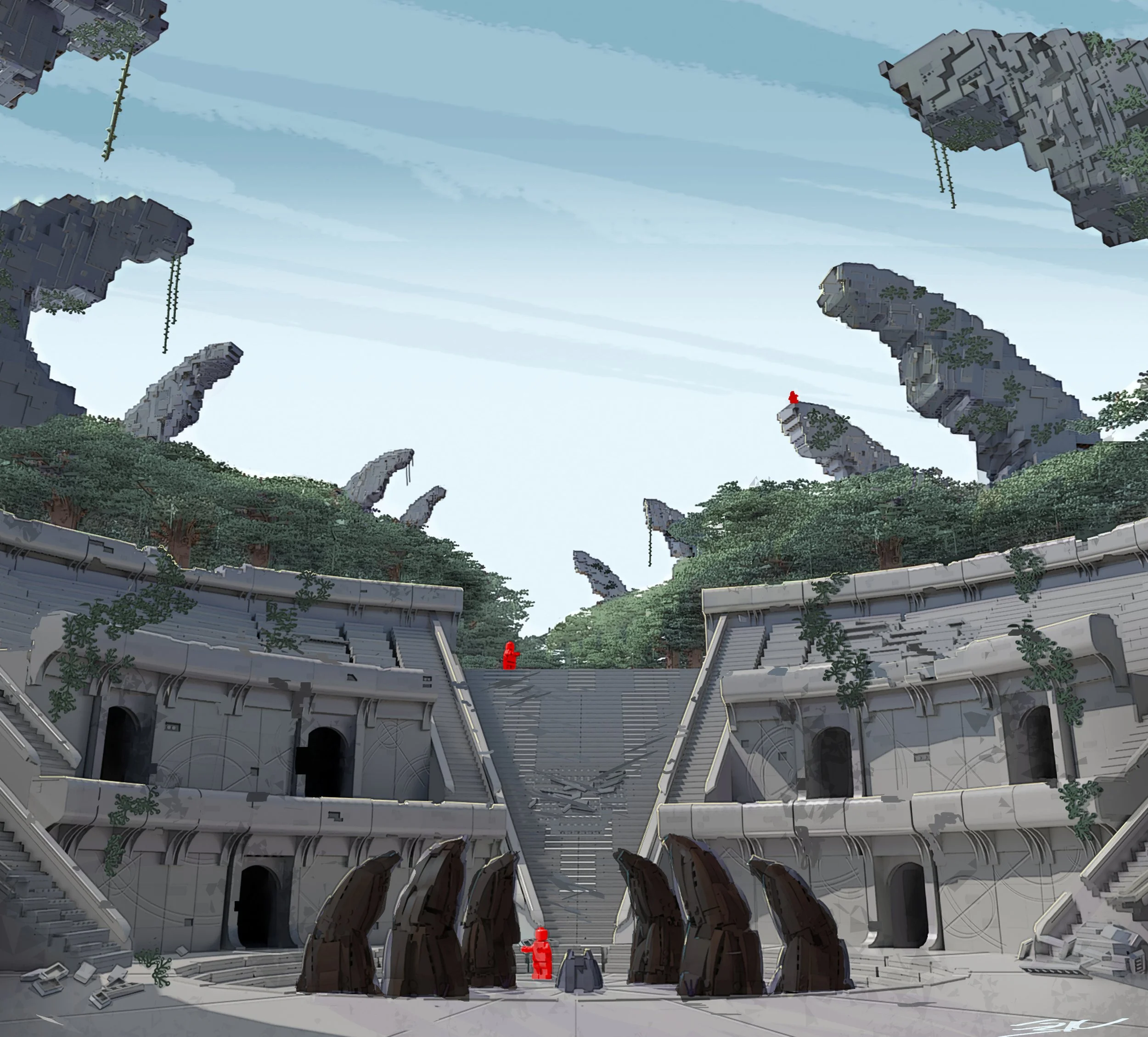 Location Design- Lego Star Wars : Rebuild the Galaxy- Pieces of the Past { Art Direction, Martin Kau }