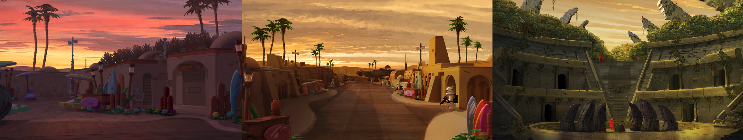 Location Design- LEGO Star Wars : Rebuild the Galaxy, Atomic Cartoons  { Art Direction, Maisha Moore , Martin Kau }