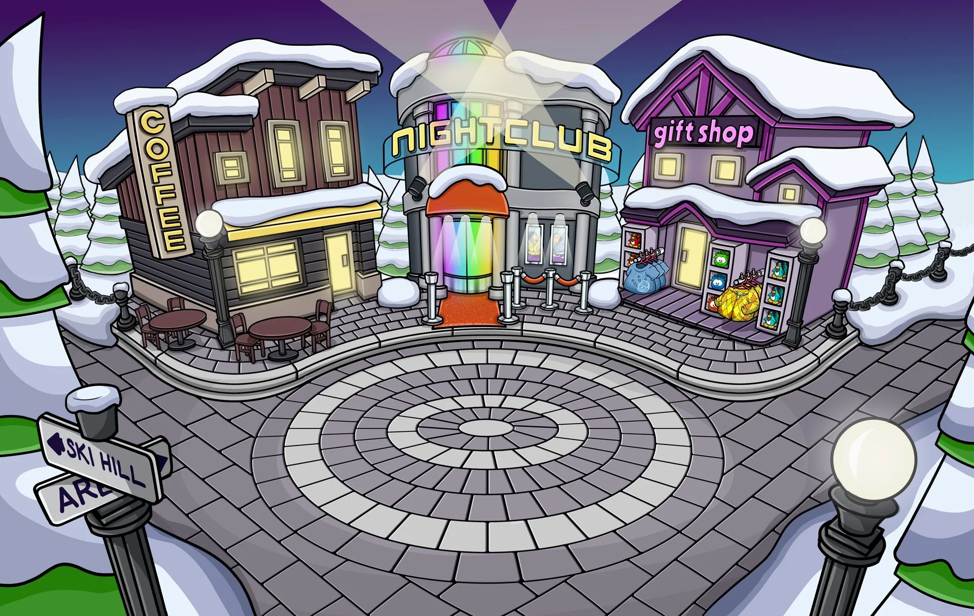 BG Layout + Colour - Club Penguin - Disney Interactive