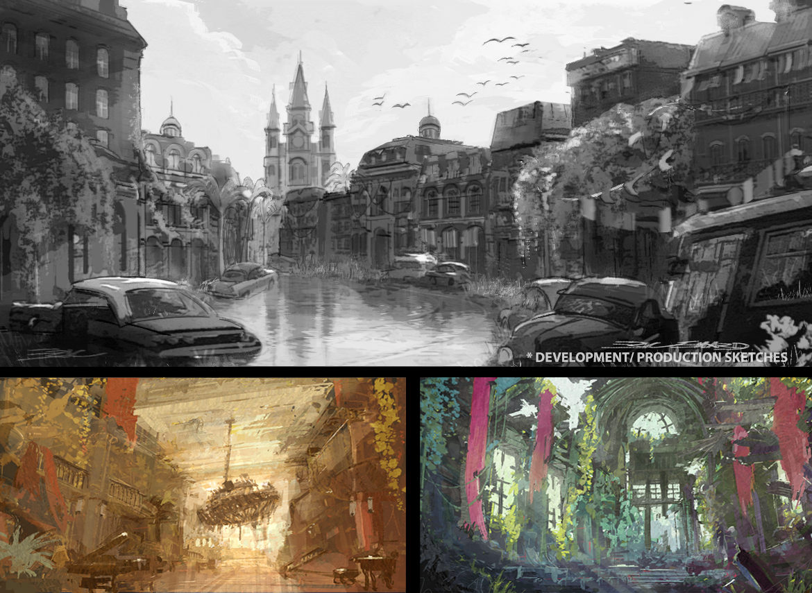 Personal Project -Exploration Roughs + Color Thumbnails