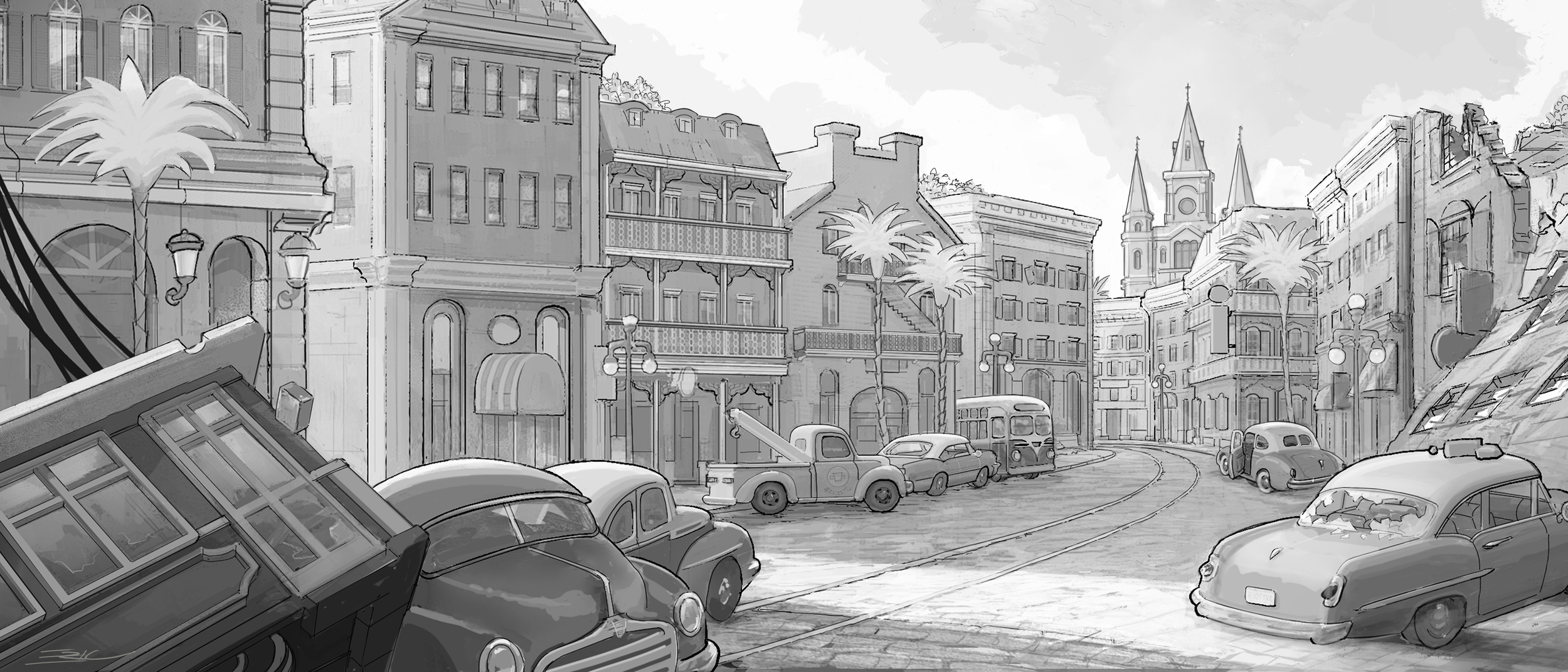 Location Concept- Catastrophe in Crescent City (Personal Project) 