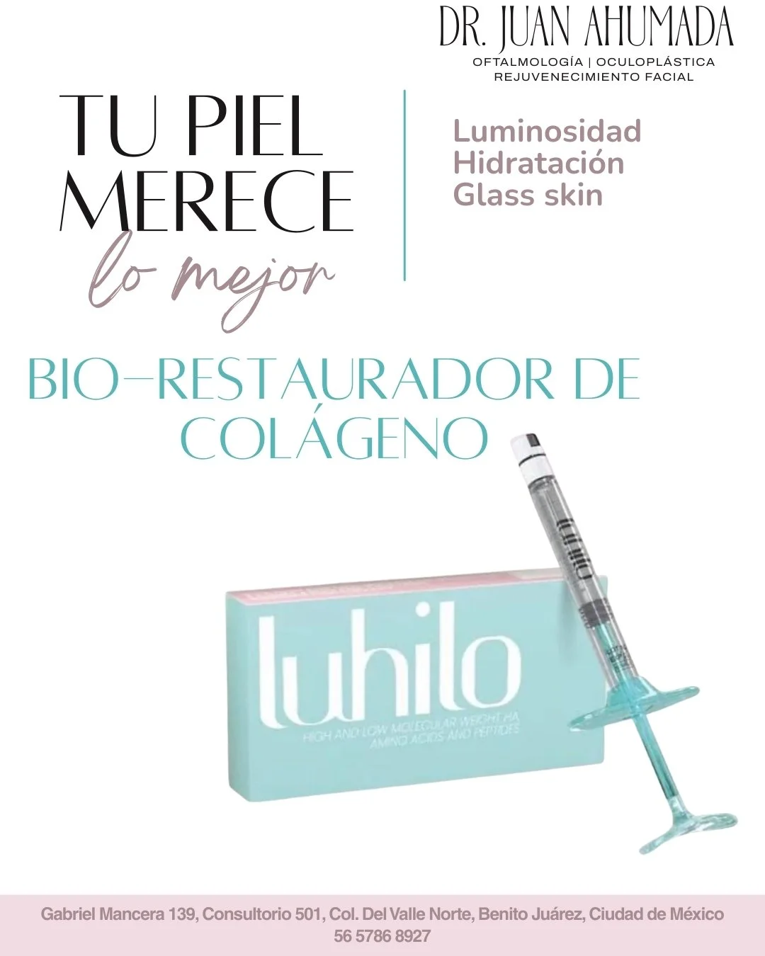 💎 Piel luminosa, hidratada y con efecto glow inmediato
✨ Luhilo + Luhilo Snow: el combo que tu piel necesita
🌟 Mejora textura, tono y calidad de la piel

📩 Agenda tu sesi&oacute;n y luce una piel espectacular

☎️ Citas: 56 5786 8927

📍Gabriel Man