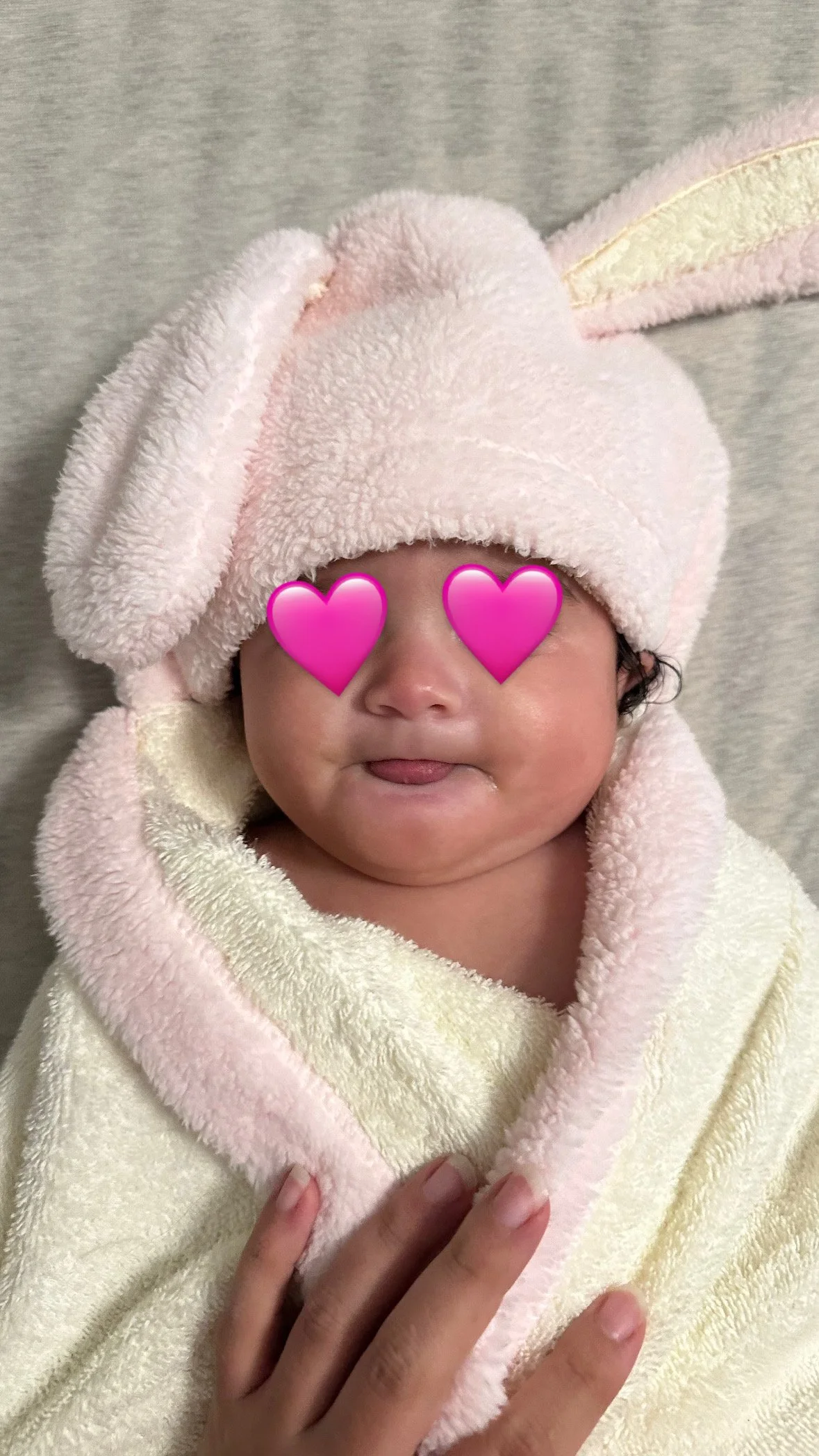 Cutest bunny towel!