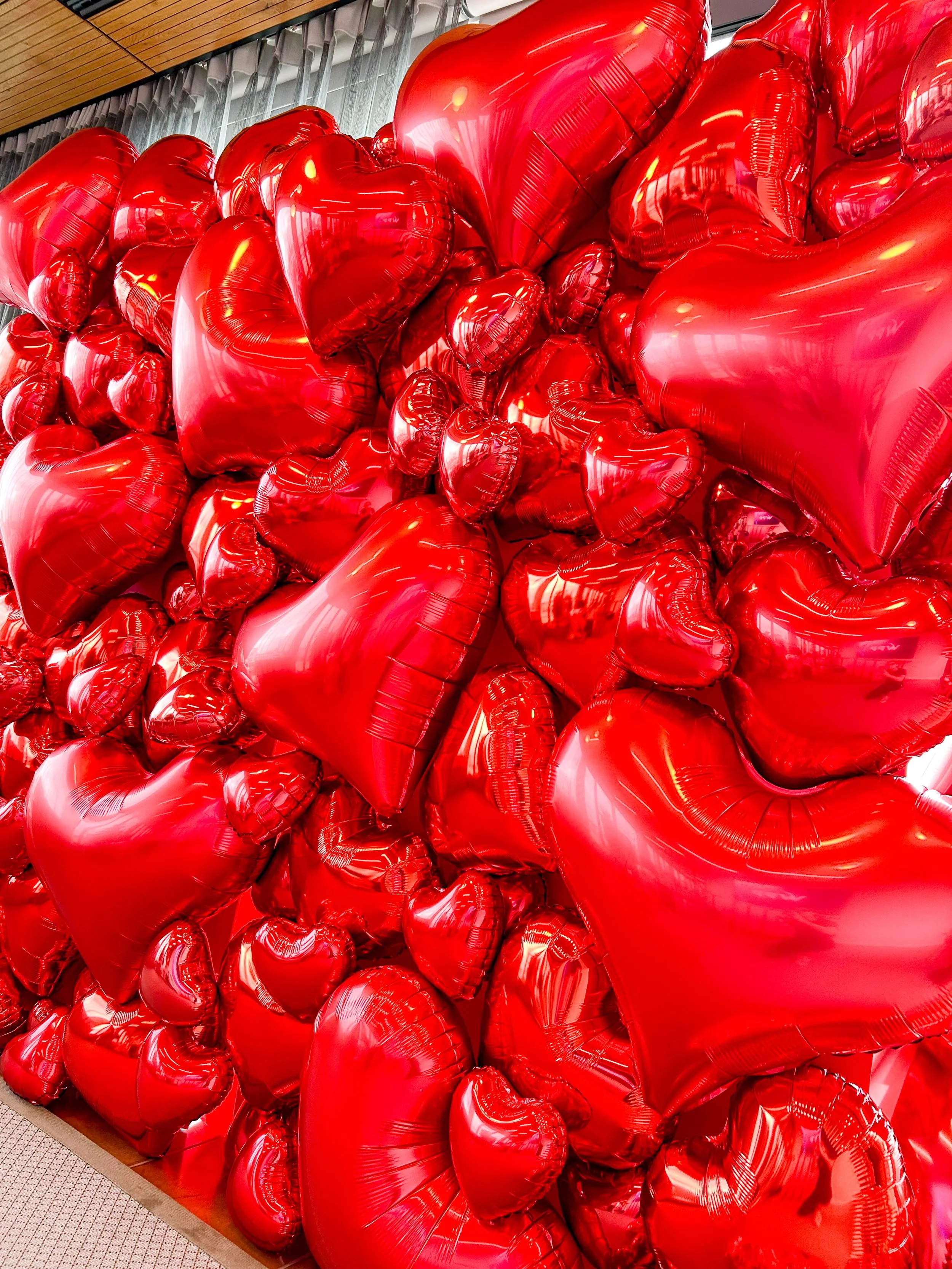 Millie's Cookies Valentine's Heart Foil Wall Backdrop 