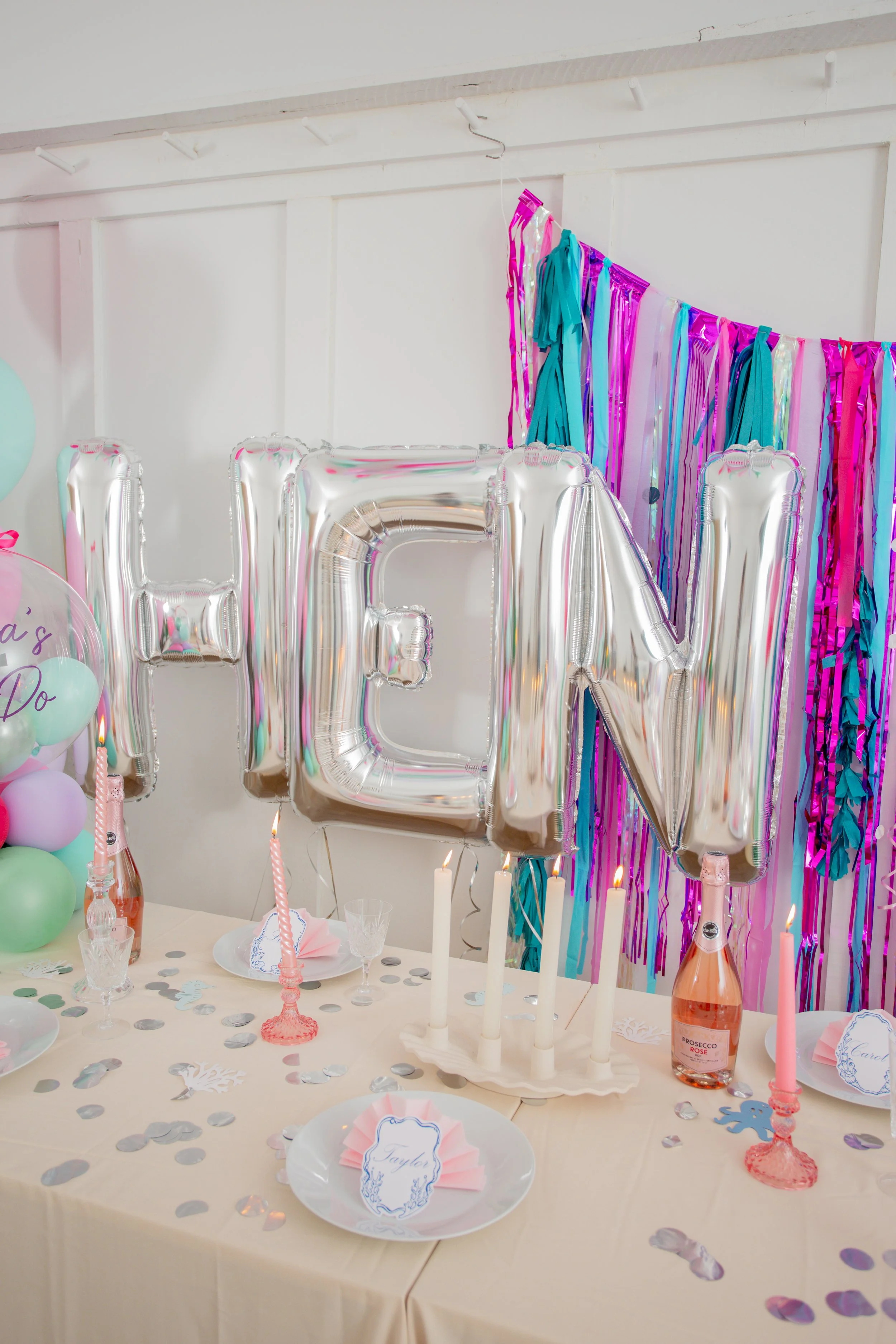 Hen Party Bachelorette Table Set Up Last Splash