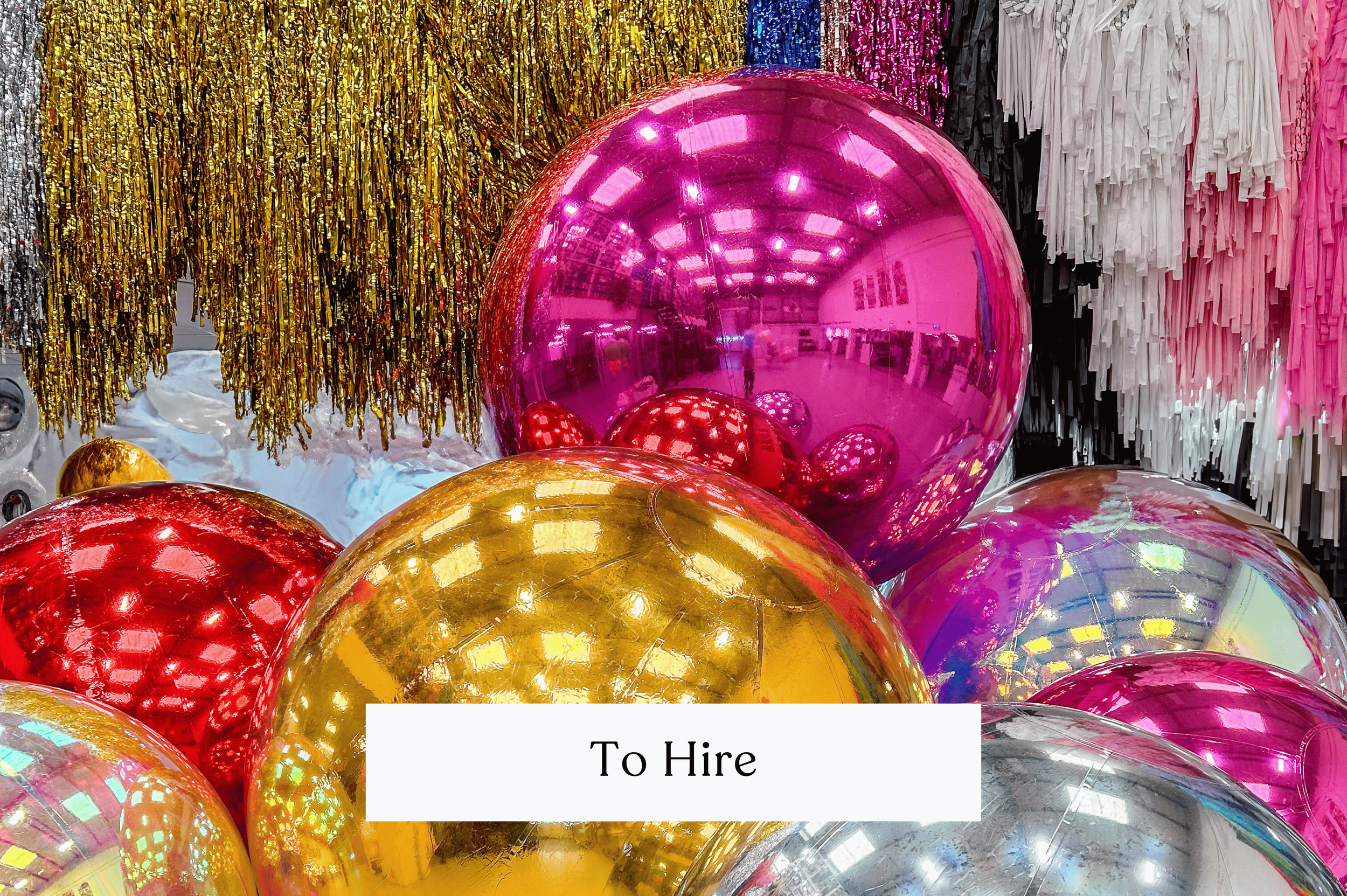 Hireable Event Items Balloons Spheres Backdrop sequin wall