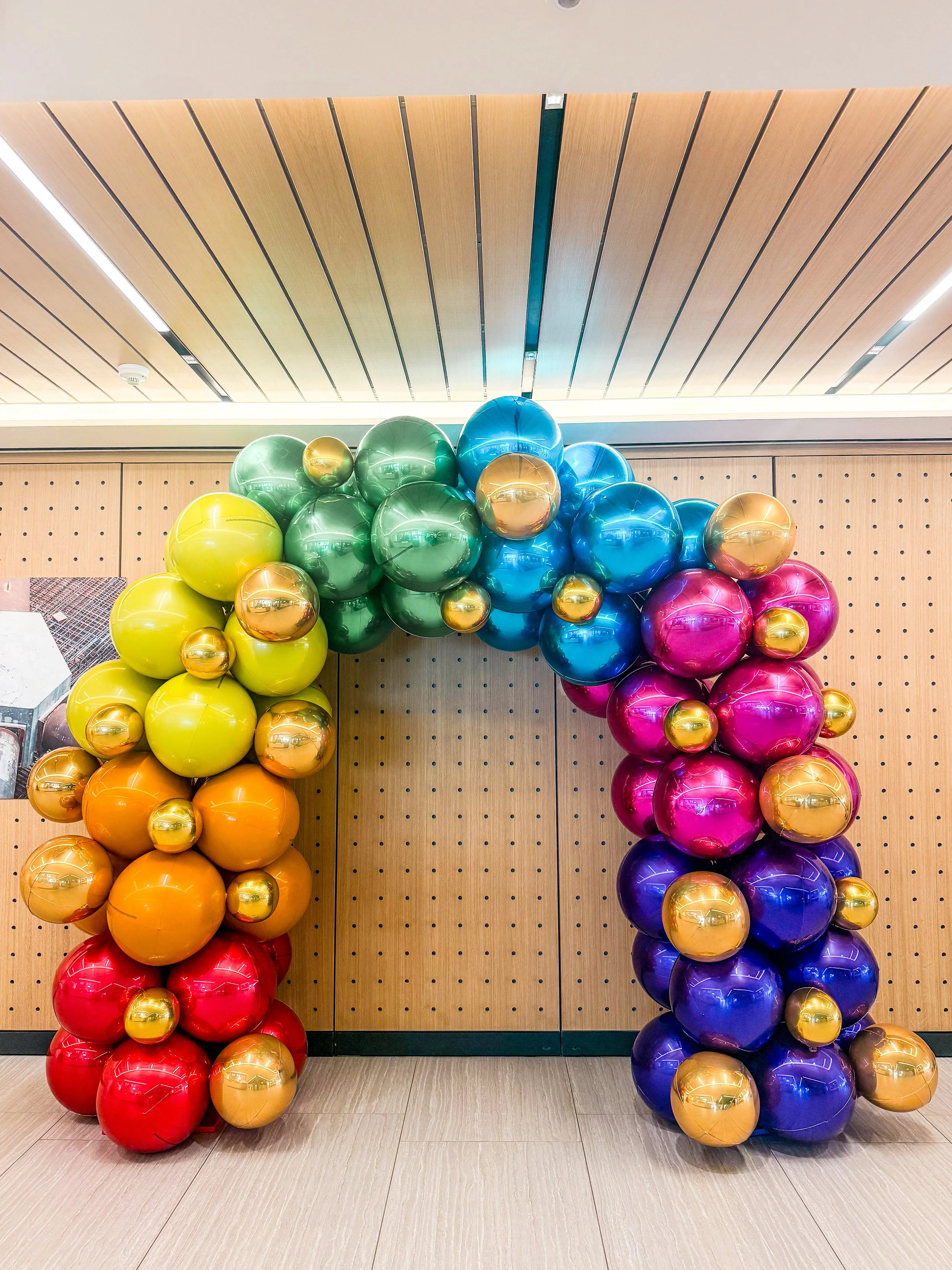 Linklaters Rainbow Orb Arch Foil Asym