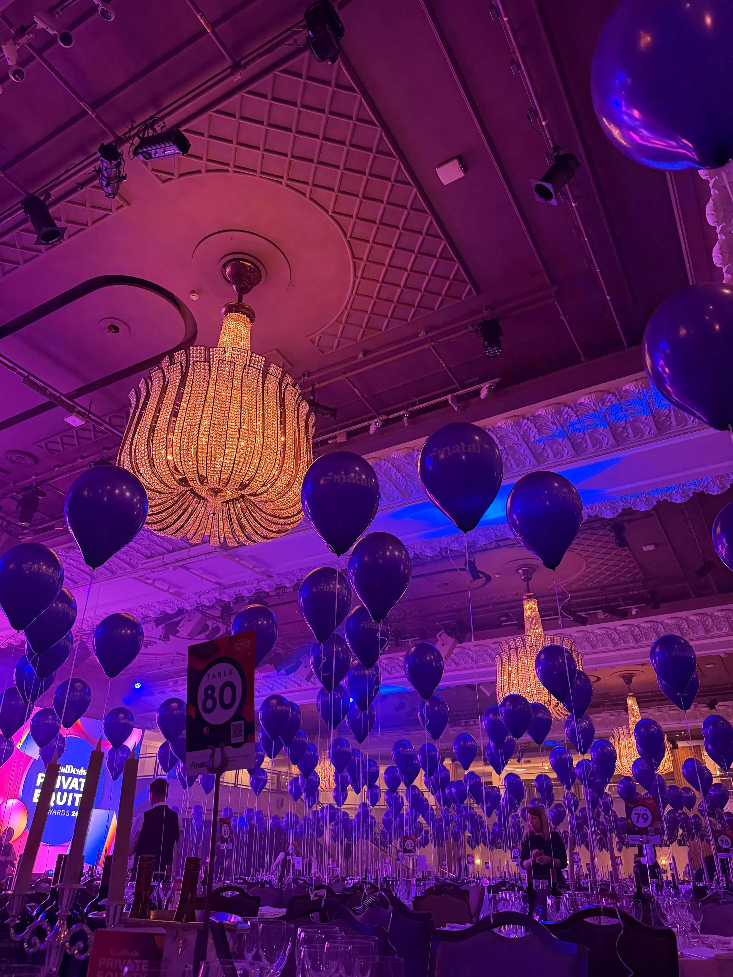 The Grosvenor Balloon Branded Chair Backs Latex The Great Room - Real Deals Media Branded