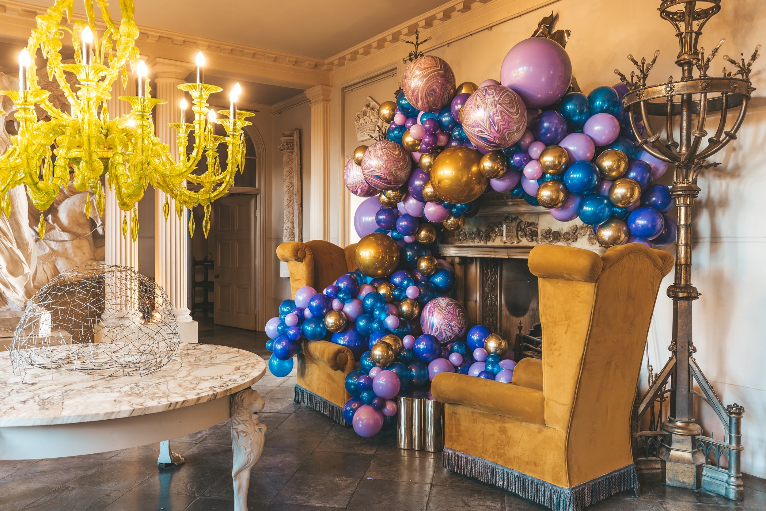 Aynhoe Park Photo Shoot - Pink Stairs, Four Poster Bed, Fireplace, Chain Balloons - Large8.jpg