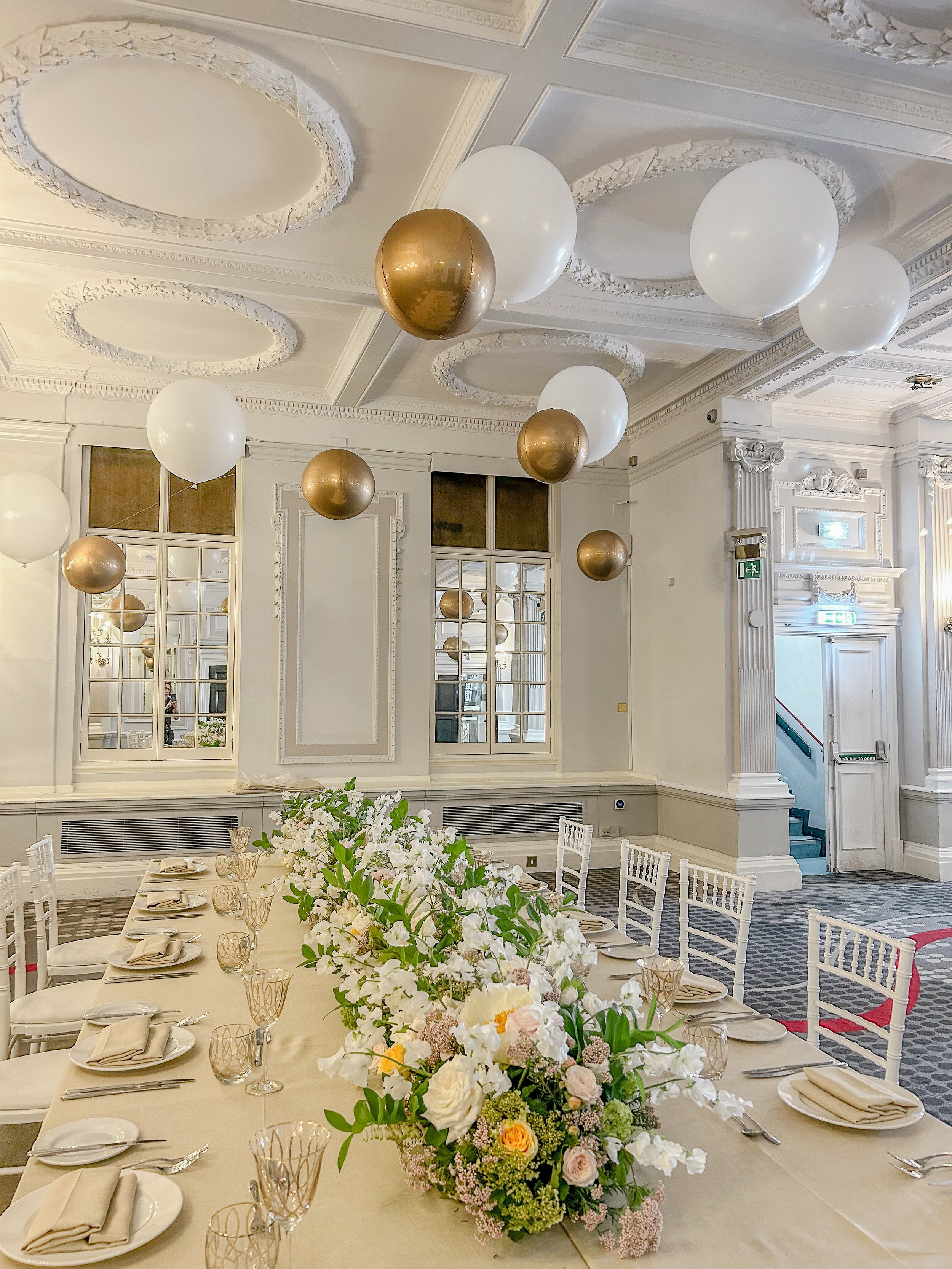 The Dilly Georgian Suite Editorial Wedding Styled Shoot Suspended Ceiling