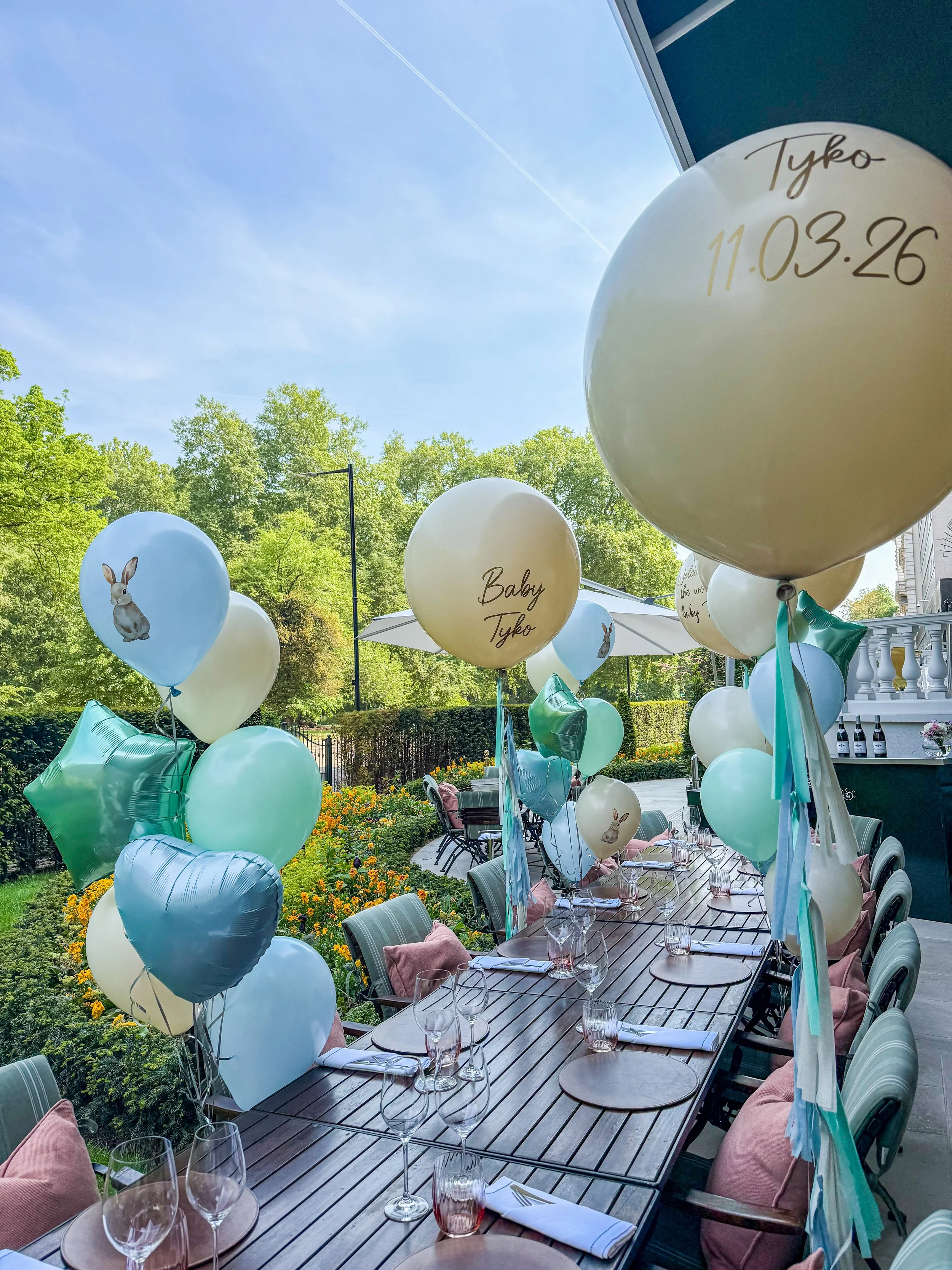 Mandarin Oriental Hyde Park Terrace Baby Shower Little Burrows