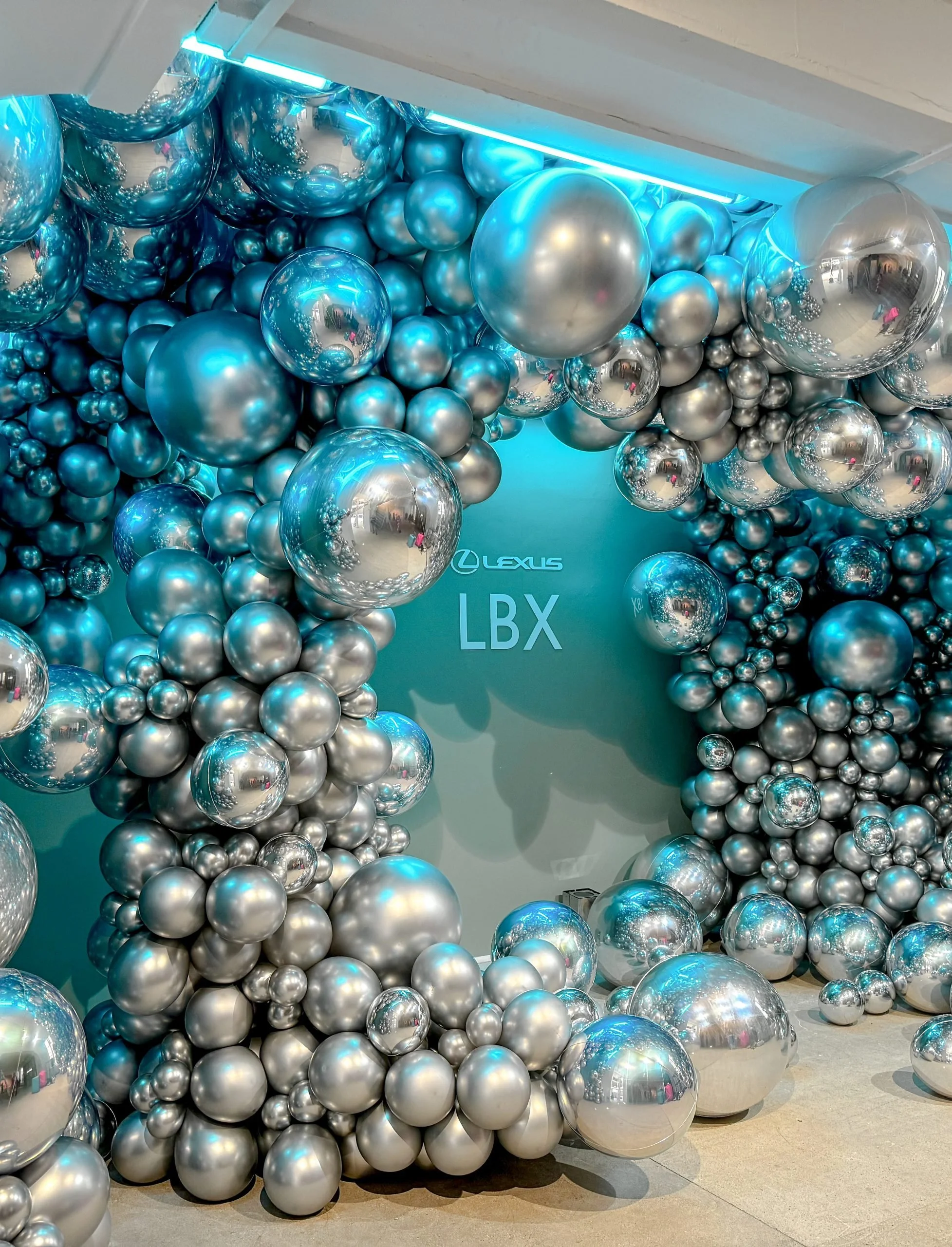 Chrome & Silver Orbz for Lexus Event in Paris