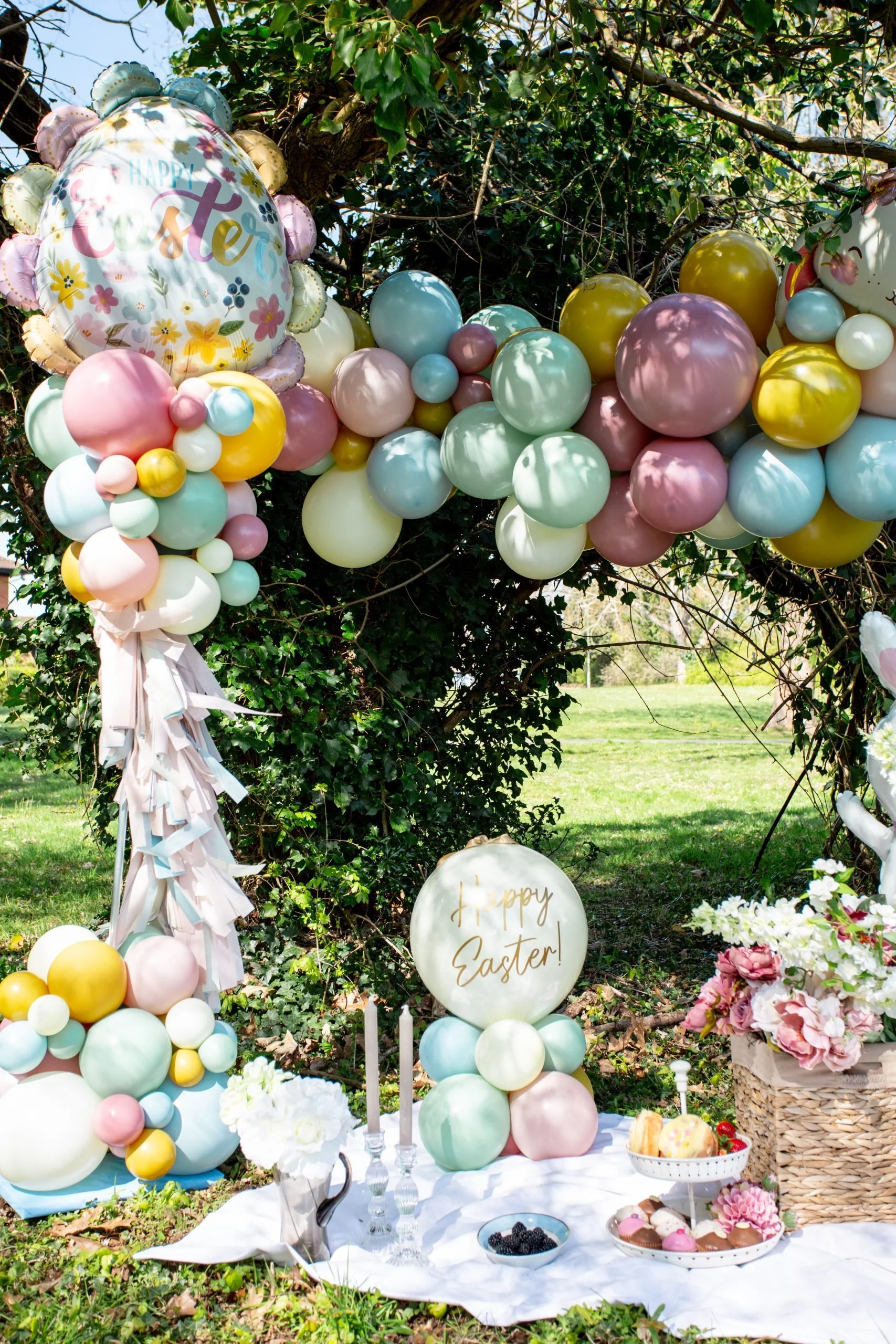 Easter Pastel Balloon Decorations