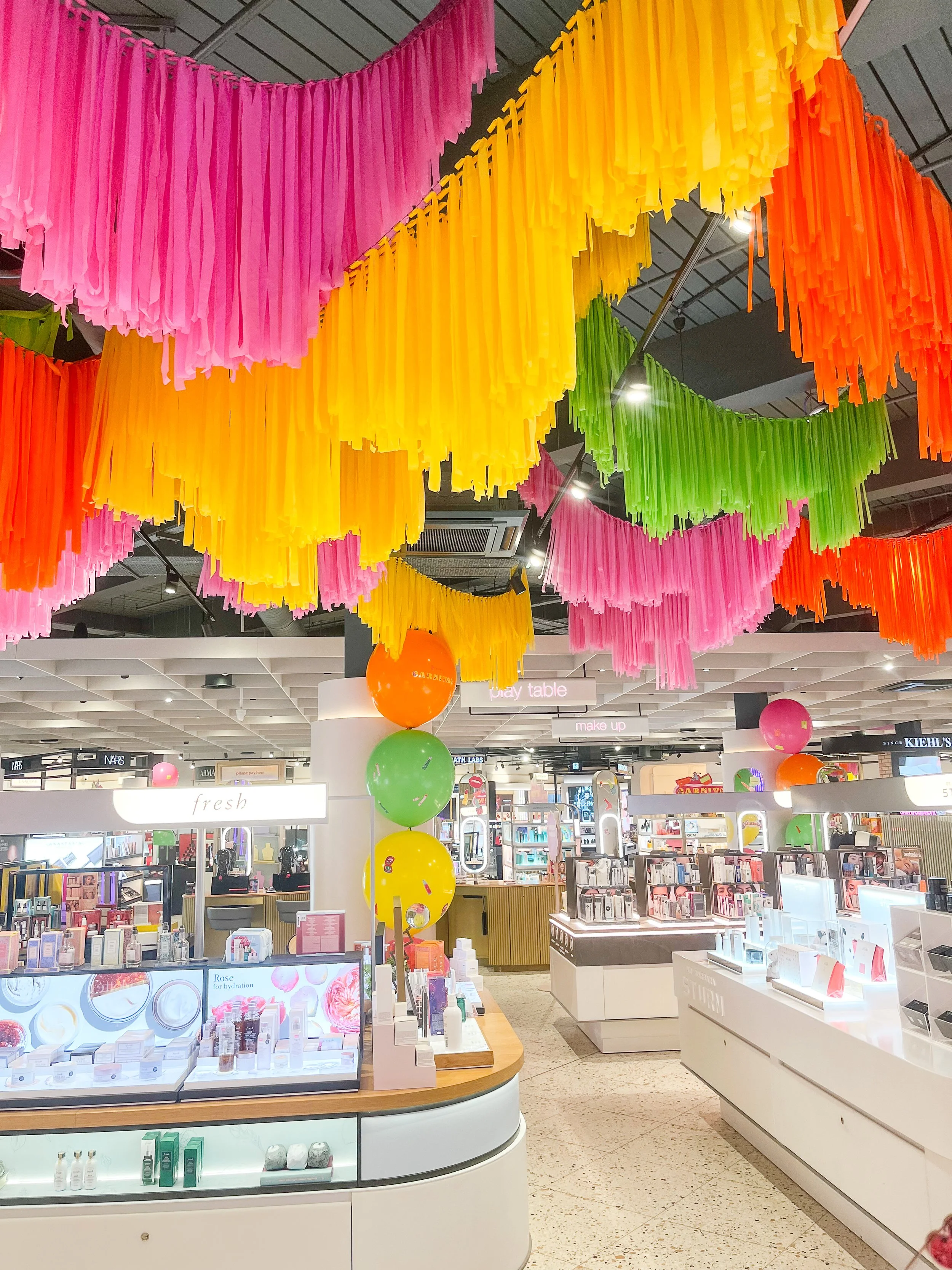 Spectacular Balloon & Fringe Installations at Harrods