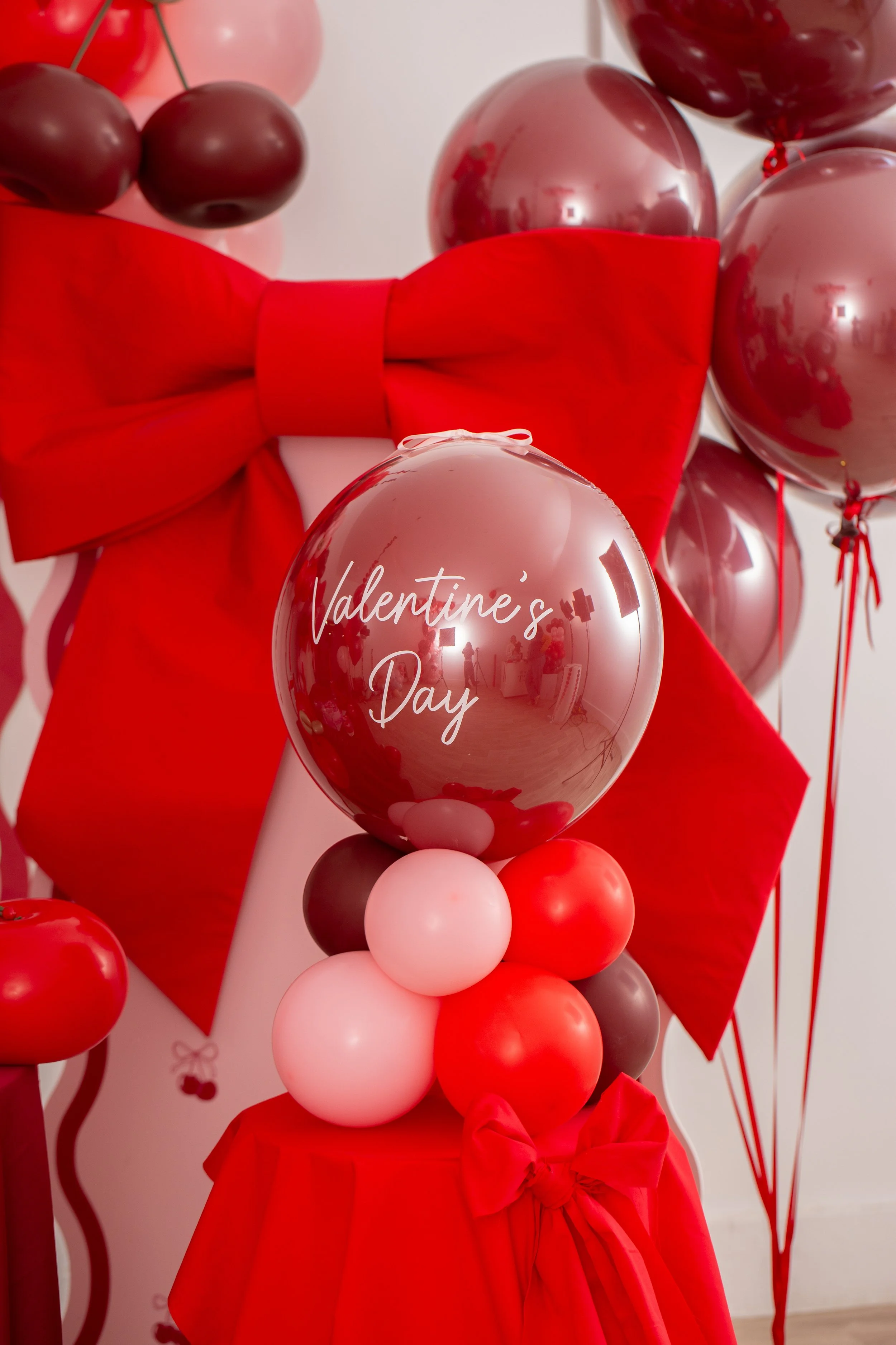 Personalised Loved Up Valentine's Air-Filled Bubble Stack