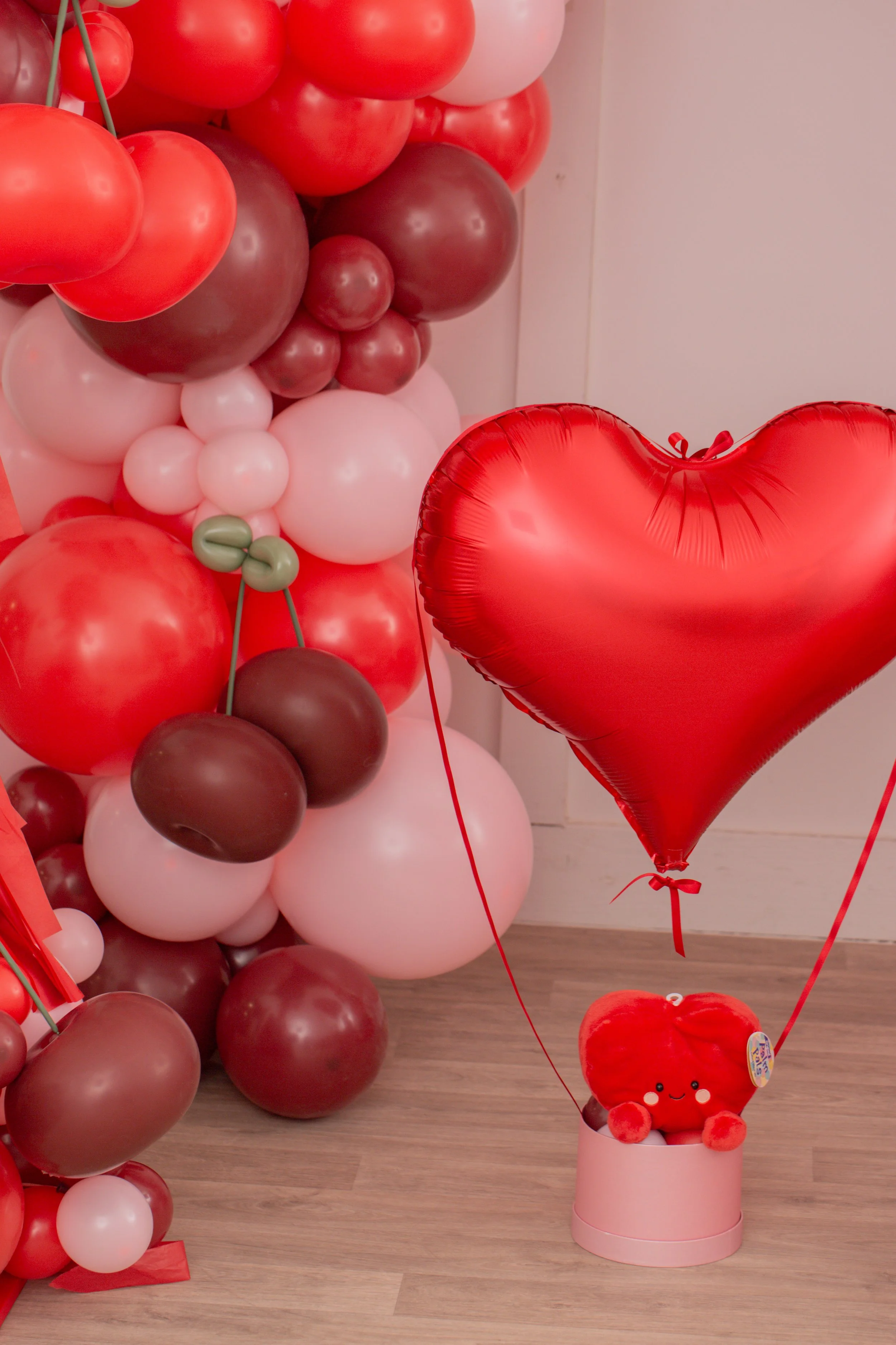 Personalised Loved Up Heart Hot Air Balloon