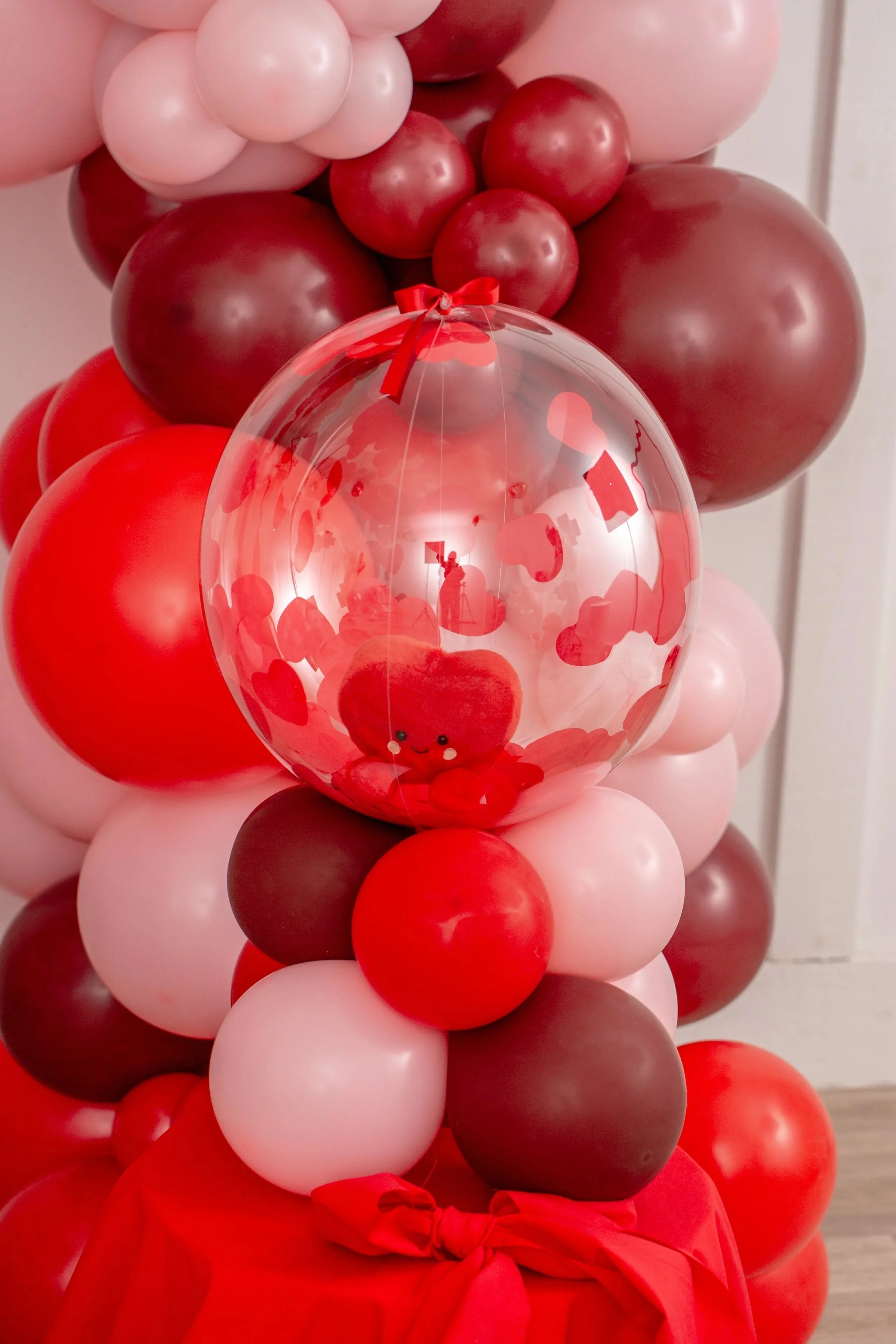 Personalised Loved Up Heart Cuddle in a Bubble Stack