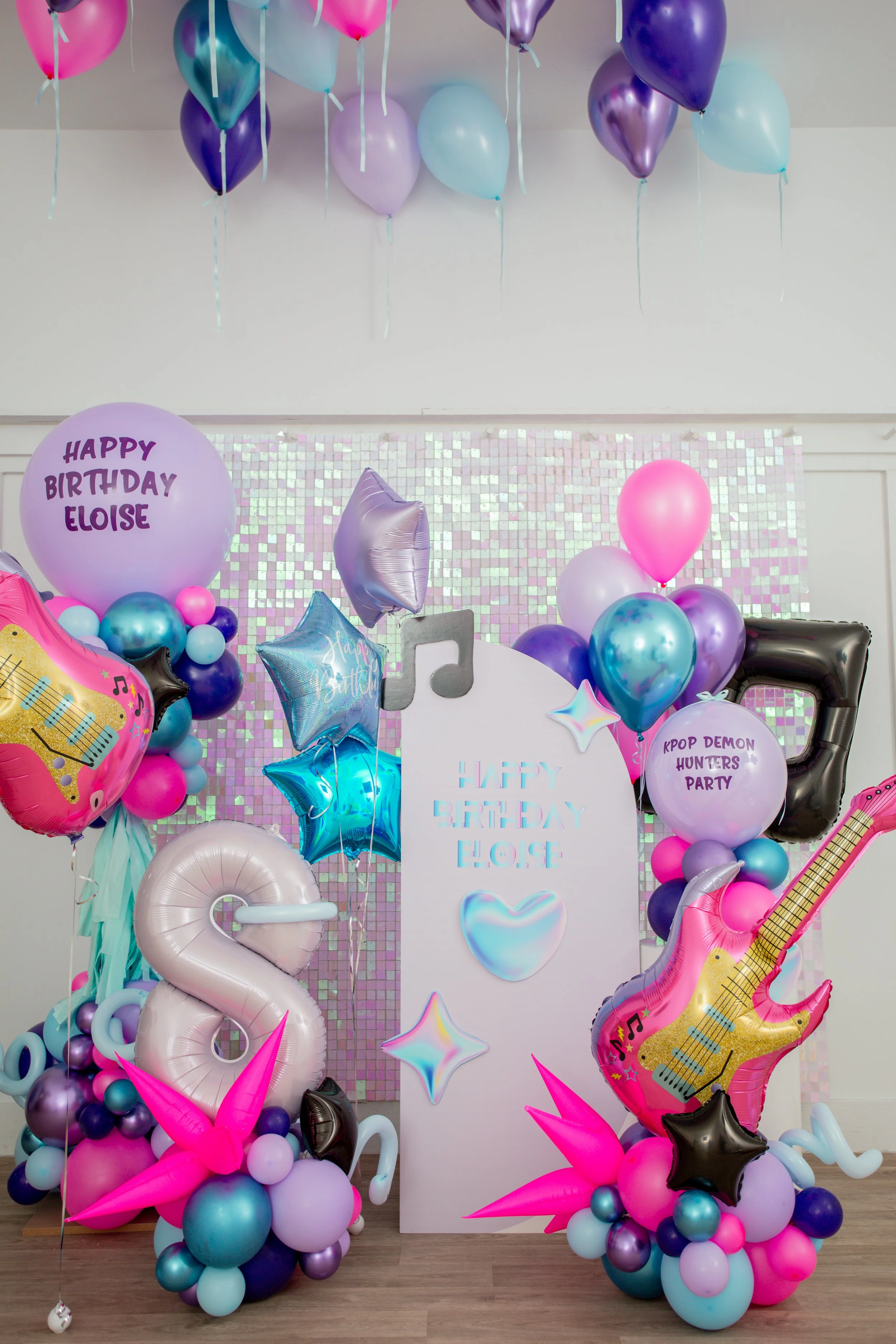 Iridescent Sequin Wall Hire Item