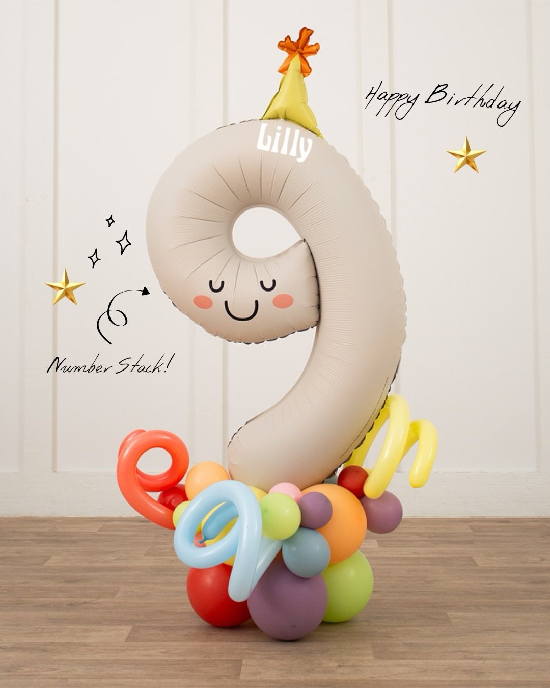 Mums&hellip; you know that feeling when you want something a little different for their birthday? 🎈

Our new cute number stacks with party hats are here personalised, playful, and made to stand out in all those special photos.

Because their day des