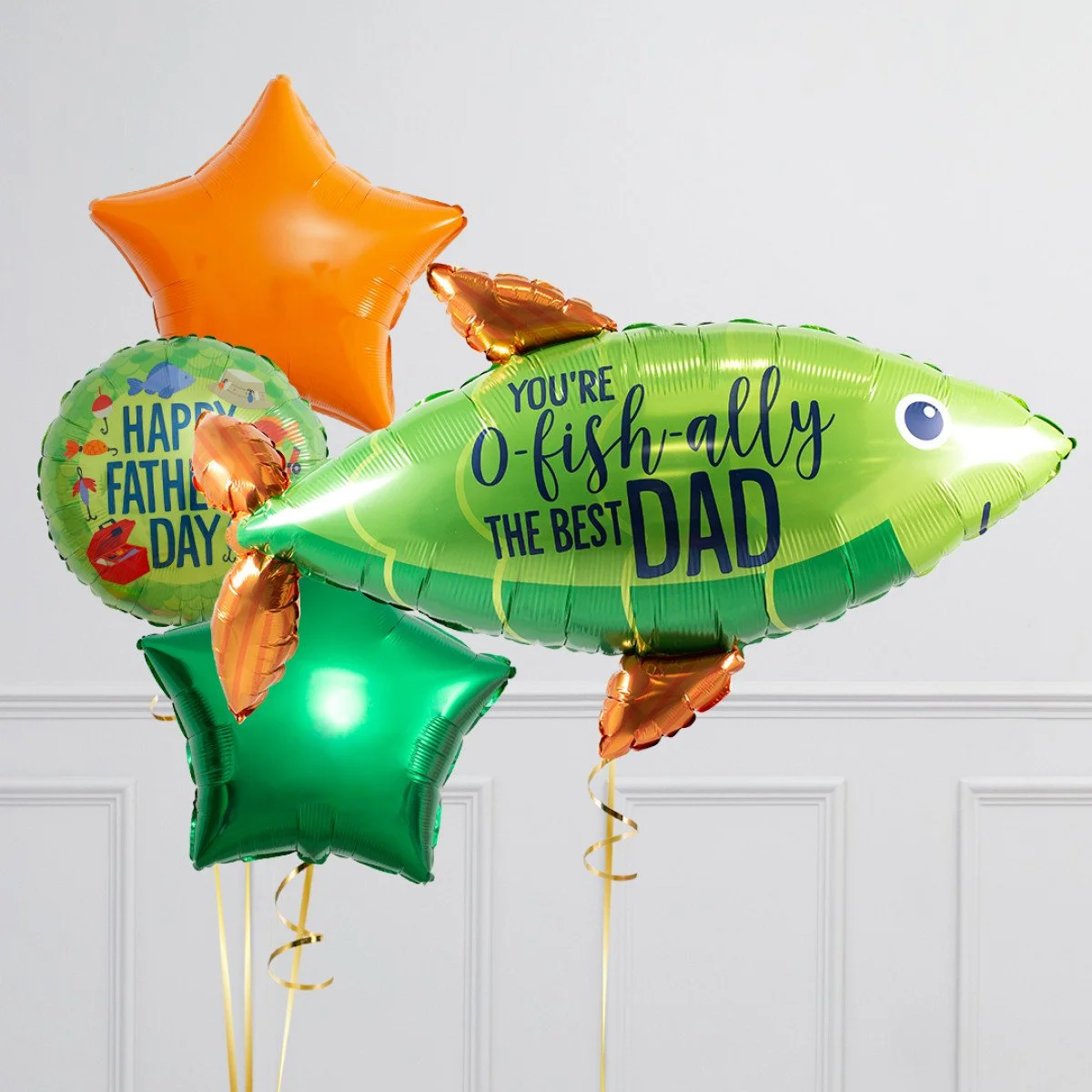 Officially The Best Dad Father's Day Inflated Balloon Package
