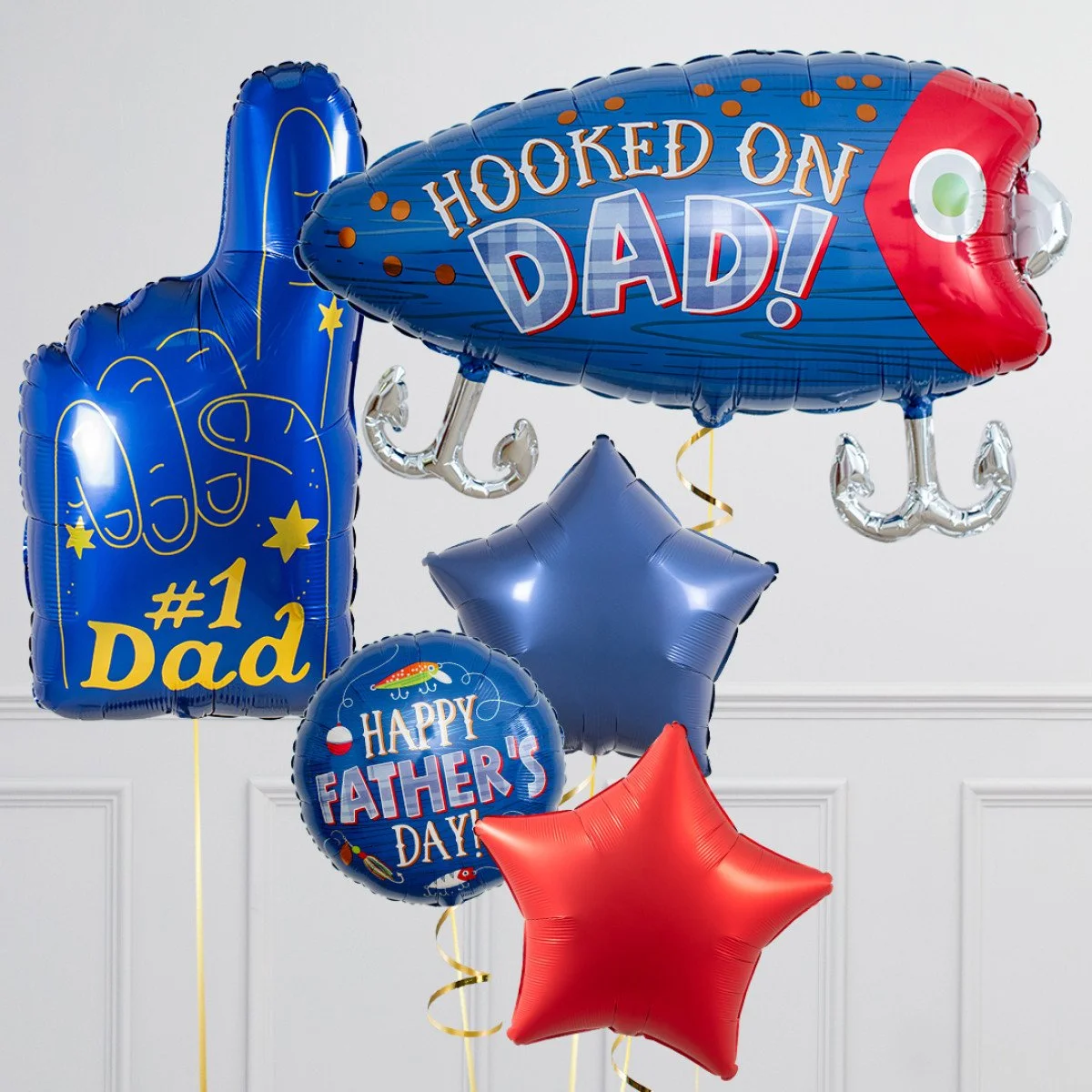 Hooked on Dad Balloon Package