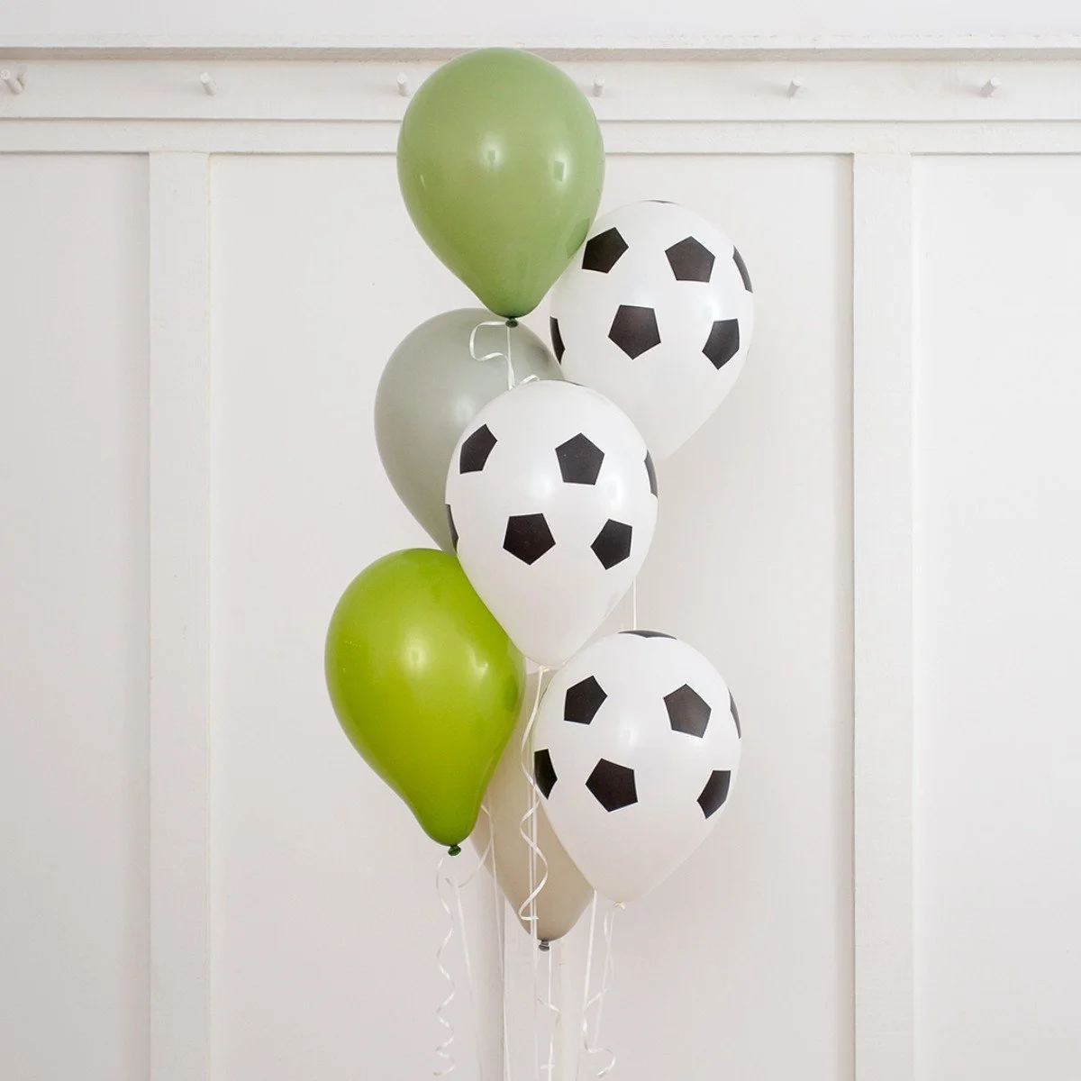 Football Party Helium Latex Balloon Bunch