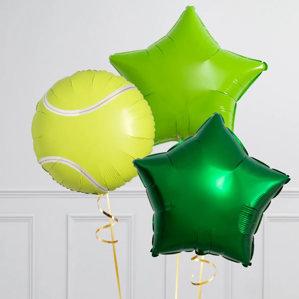 Wimbledon Tennis Stars Inflated Foil Balloon Bunch